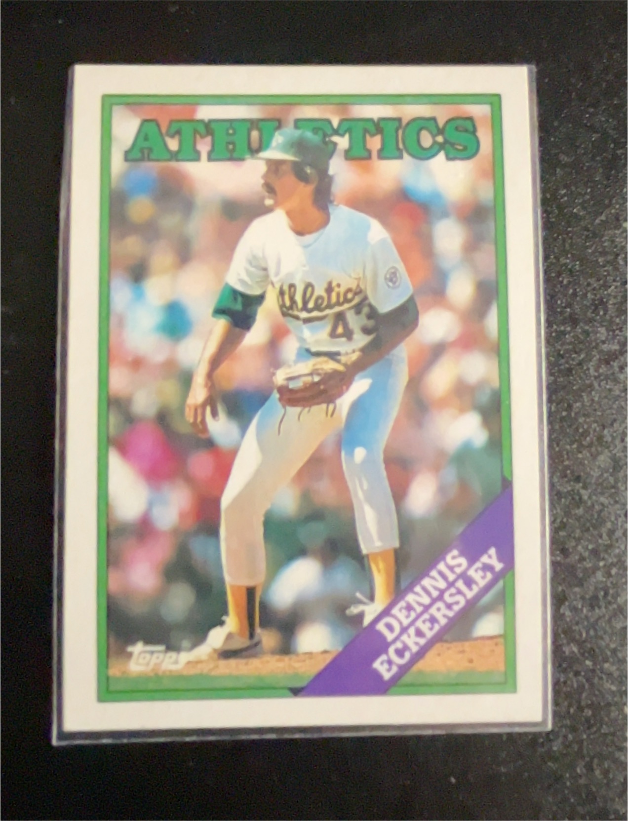 1989 Topps Glossy All-Stars #8 Dennis Eckersley — front