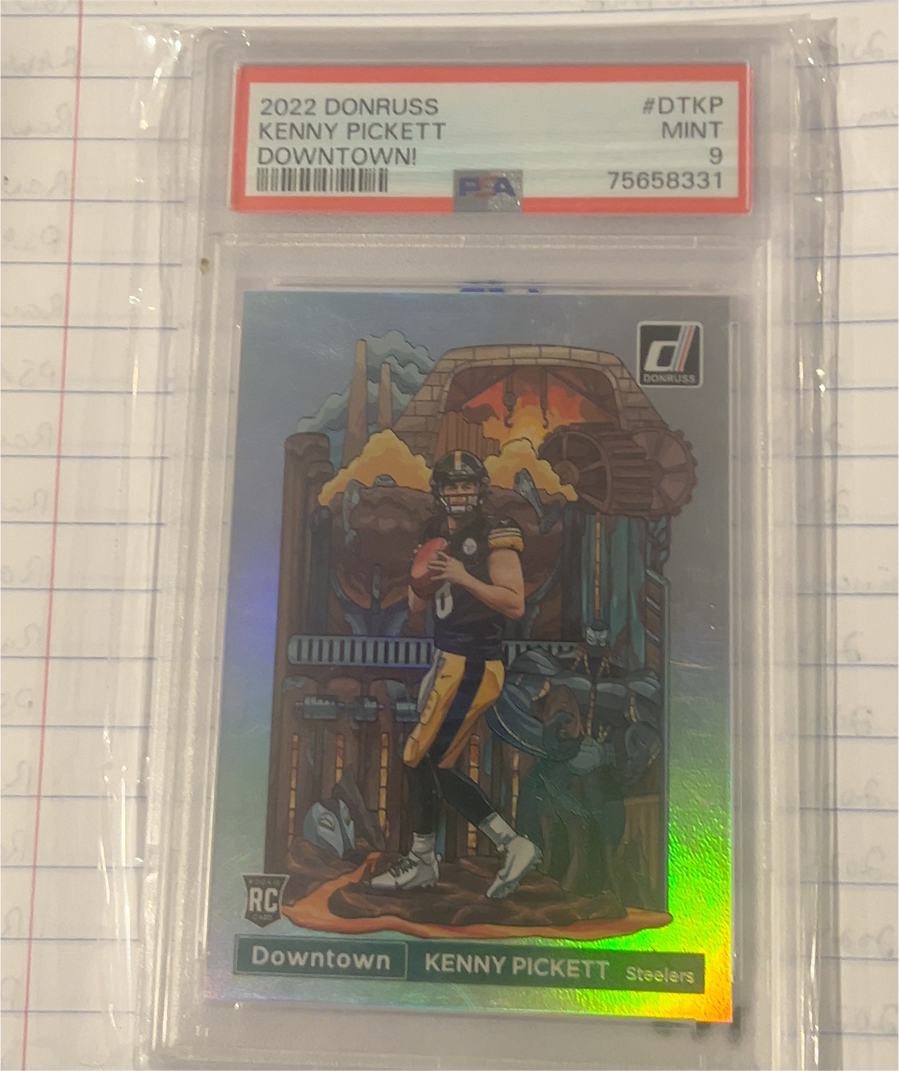 2022 Donruss Downtown #DT-KP Kenny Pickett — front