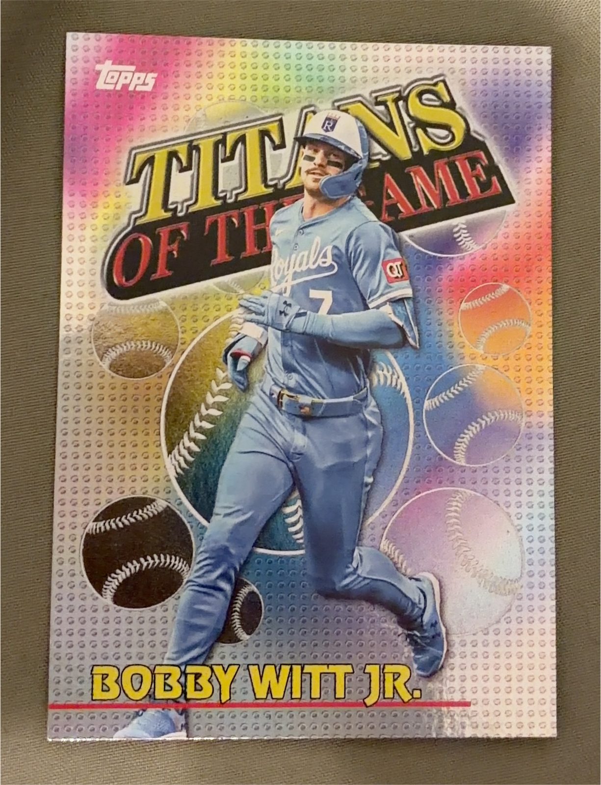2023 Topps Big League Titans of the Game #TG-8 Bobby Witt Jr. — front