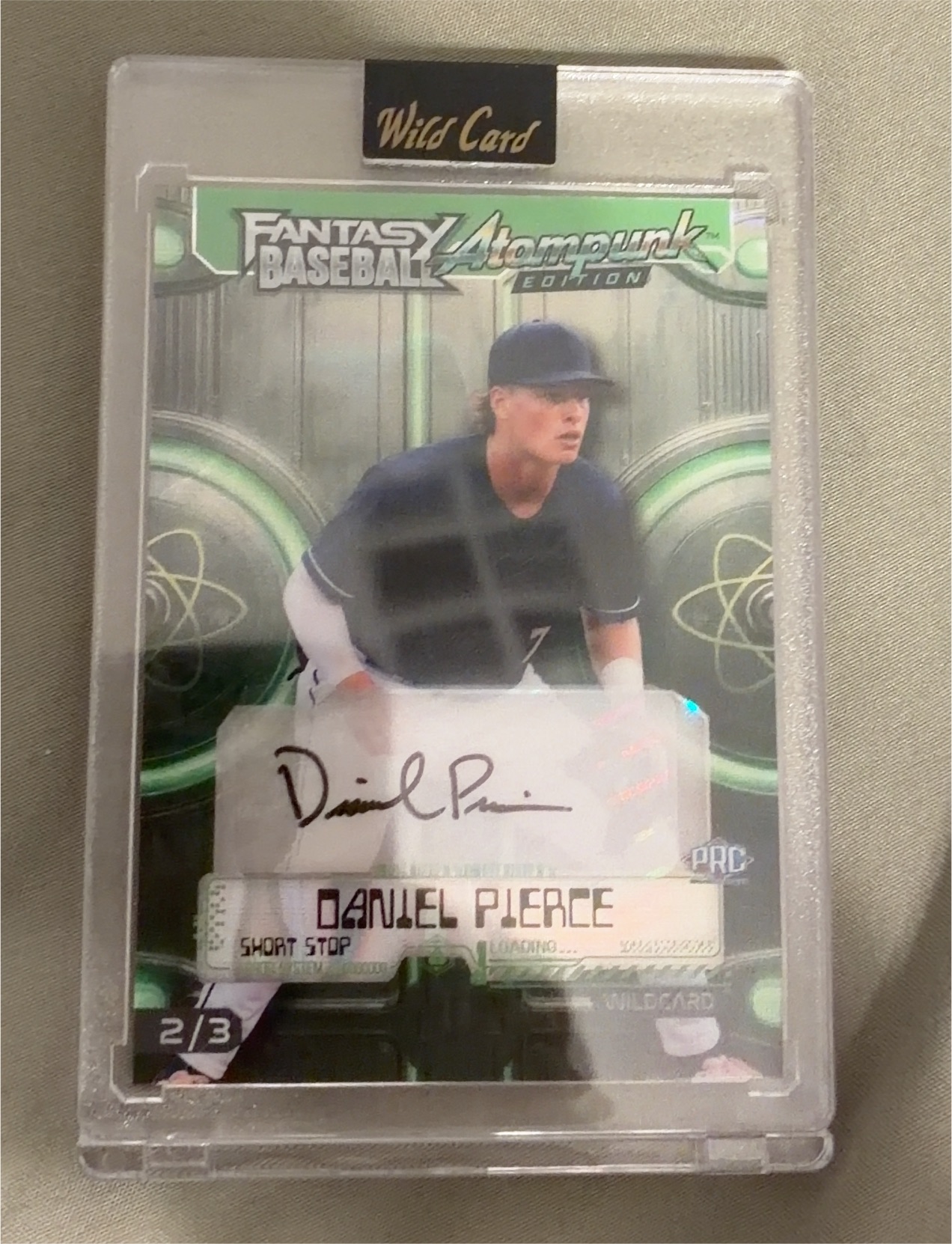 2000 Wild Card Fantasy Baseball Atomic Edition Daniel Pierce — front