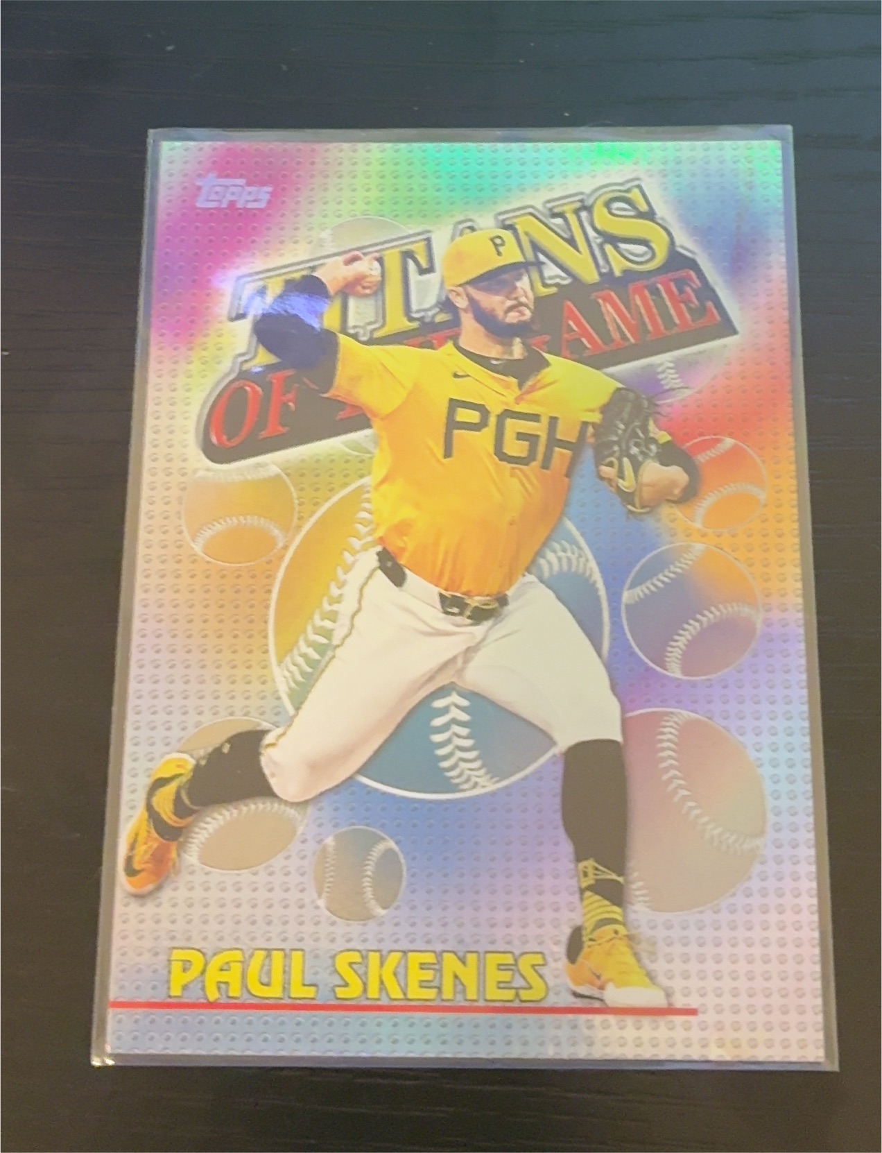 2024 Topps X Paul Skenes Titans of the Game Paul Skenes — front
