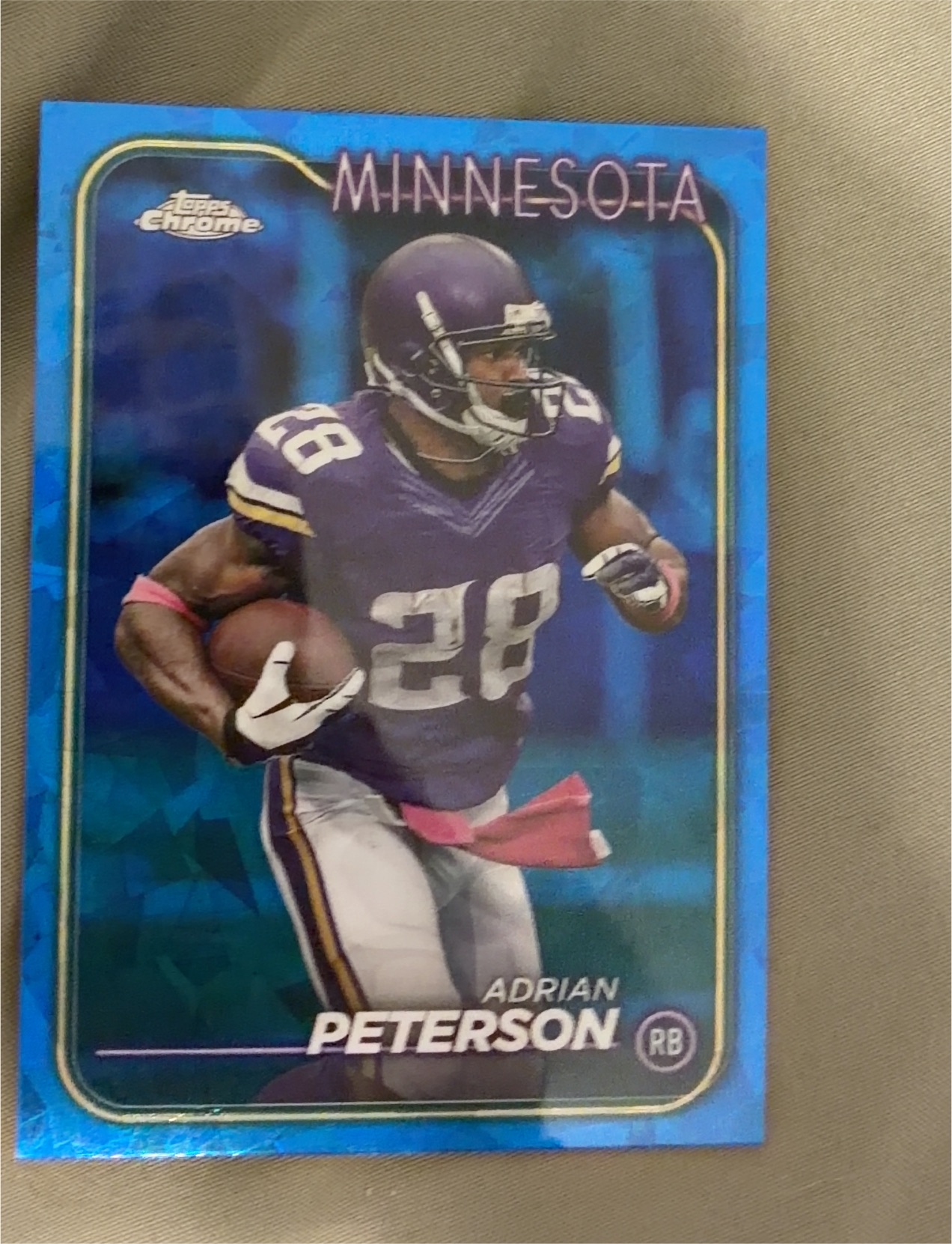 2007 Topps Chrome #166 Adrian Peterson — front