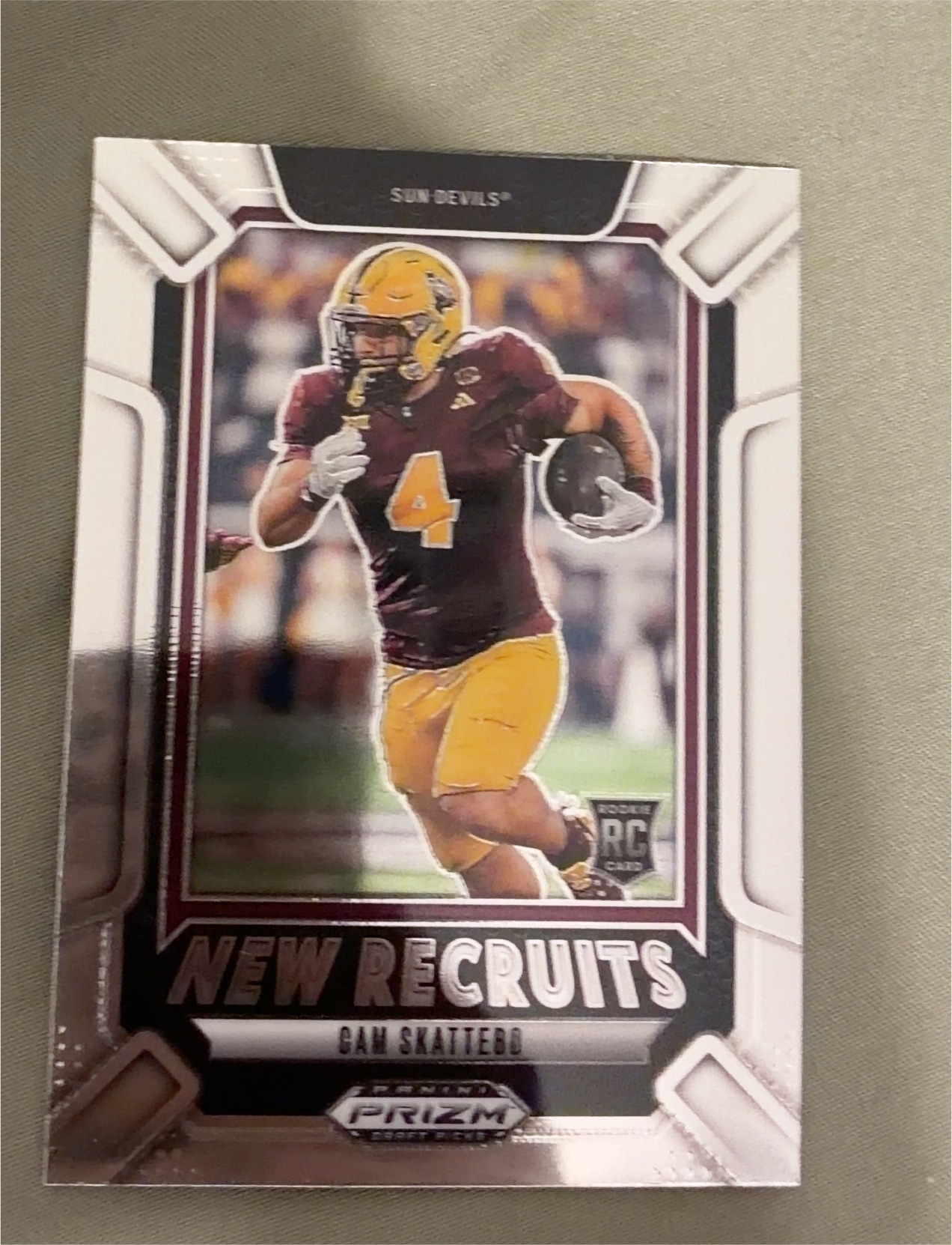 2025 Panini Prizm Draft Picks New Recruits Cam Skattebo — front