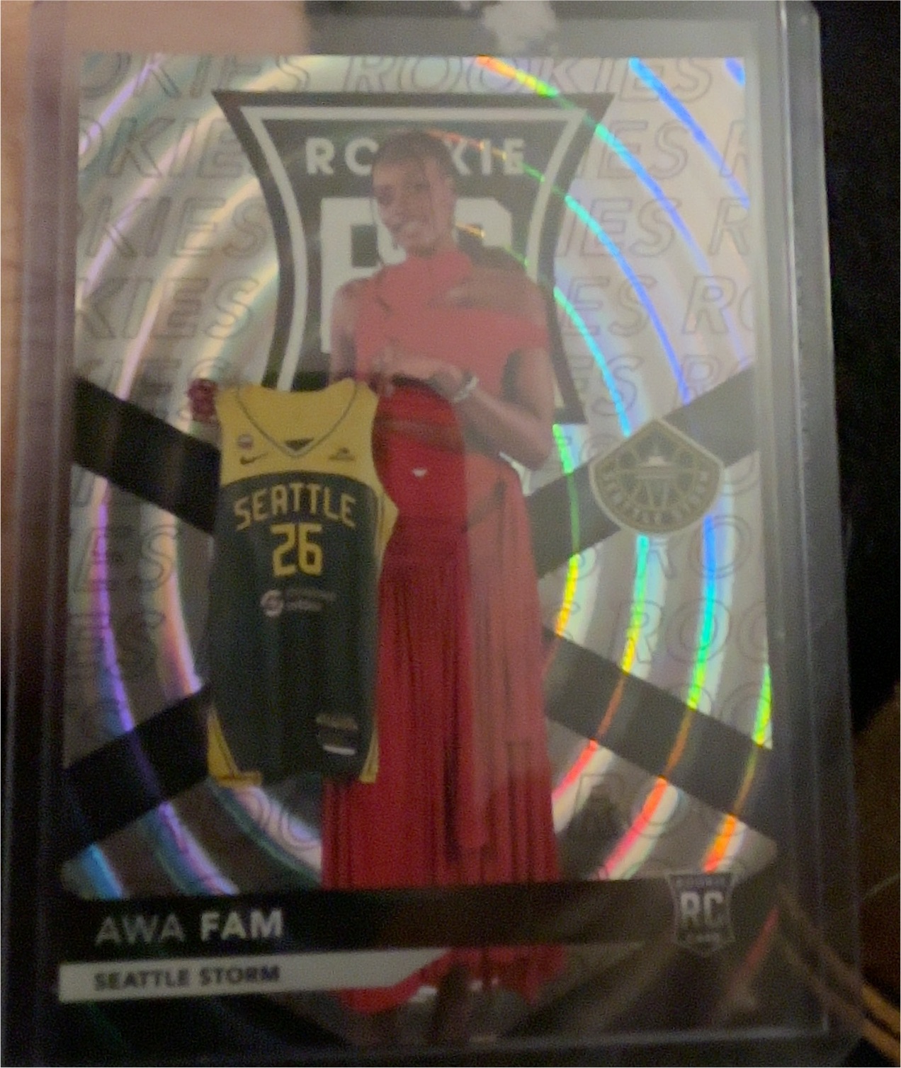 2025 Panini Awa Fam Seattle Storm Rookie Card — front