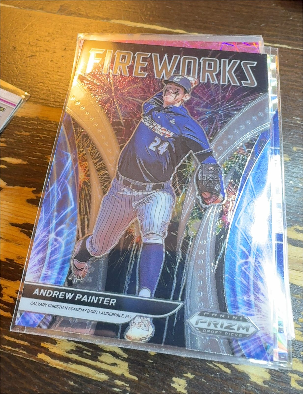 2022 Panini Prizm Draft Picks Fireworks Andrew Painter — front