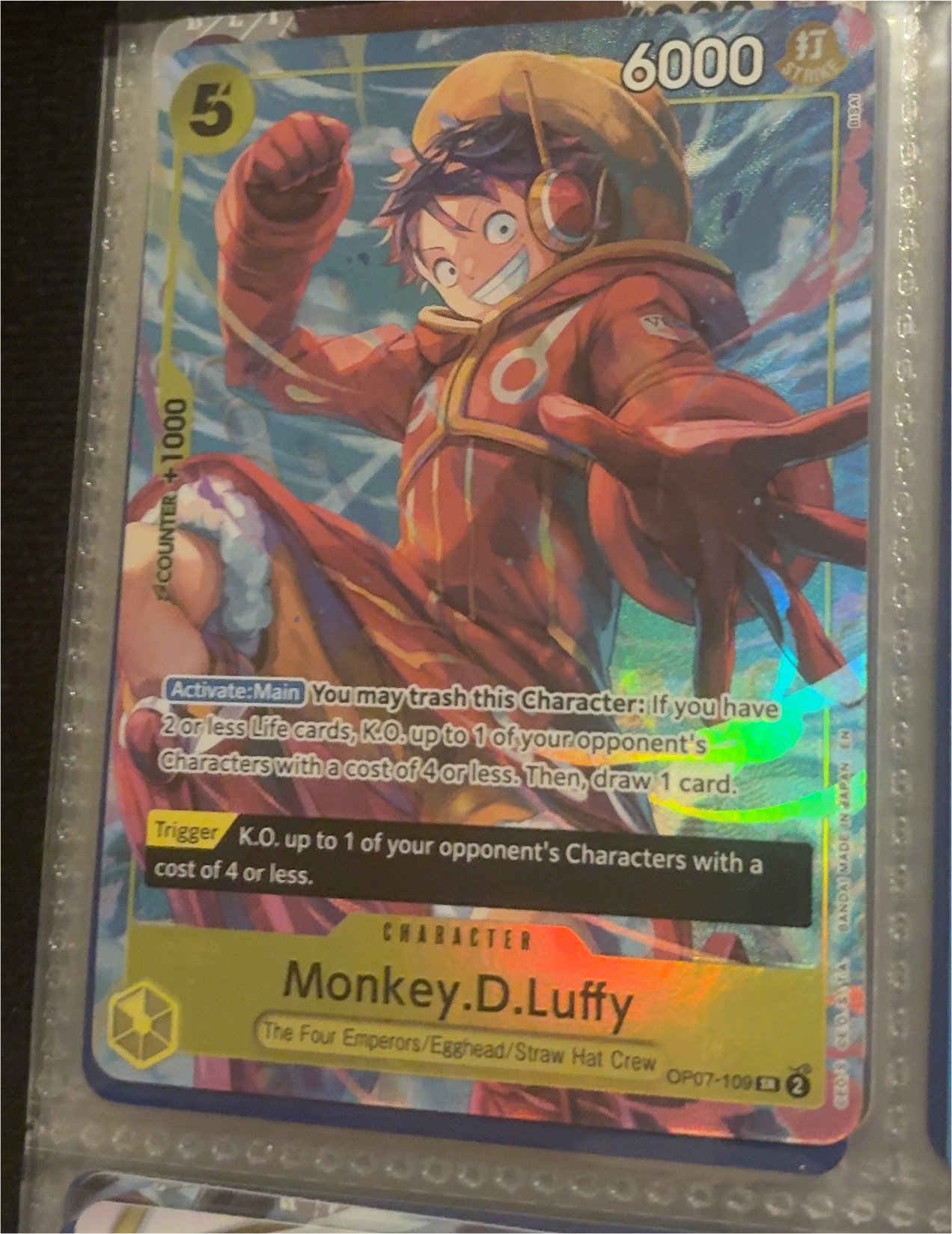 2024 Bandai One Piece OP07-109 Monkey.D.Luffy — front