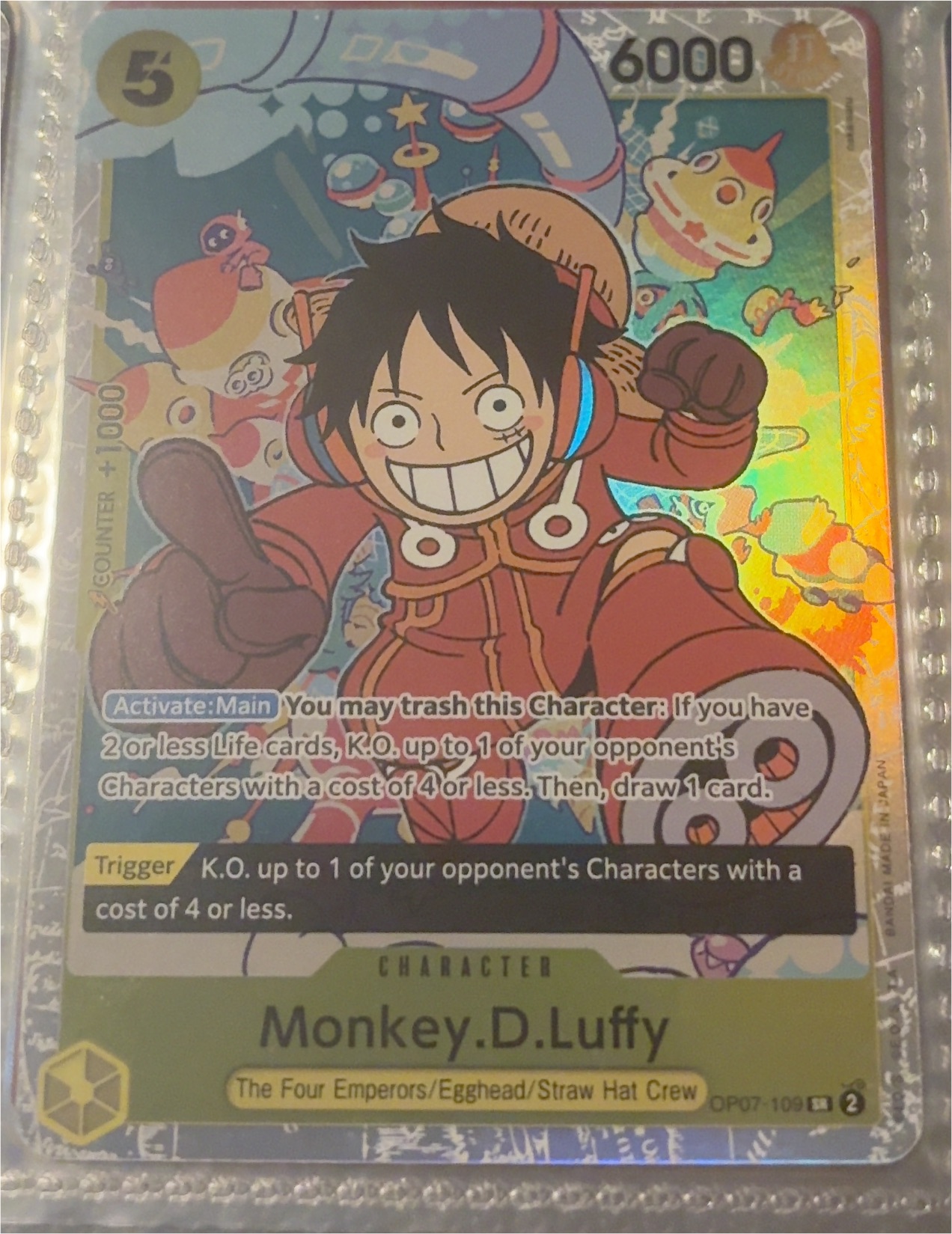 2024 One Piece Card Game OP07-109 Monkey.D.Luffy — front