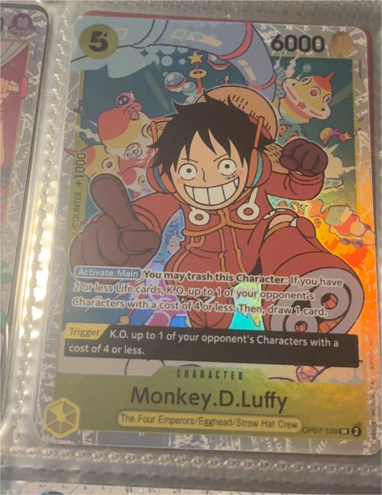 2024 One Piece Card Game OP07-109 Monkey.D.Luffy — front