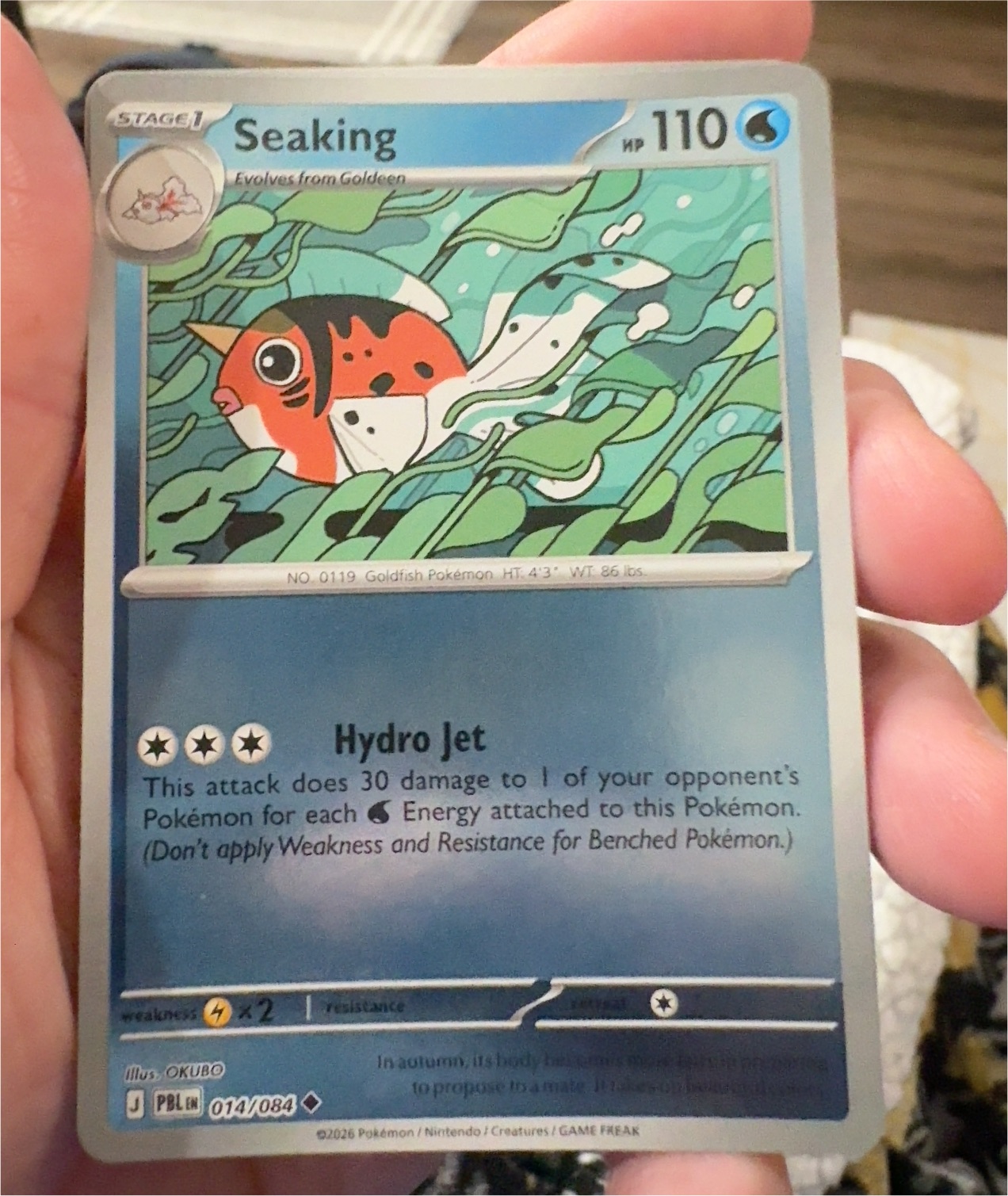 2026 Pokémon #014 Seaking — front