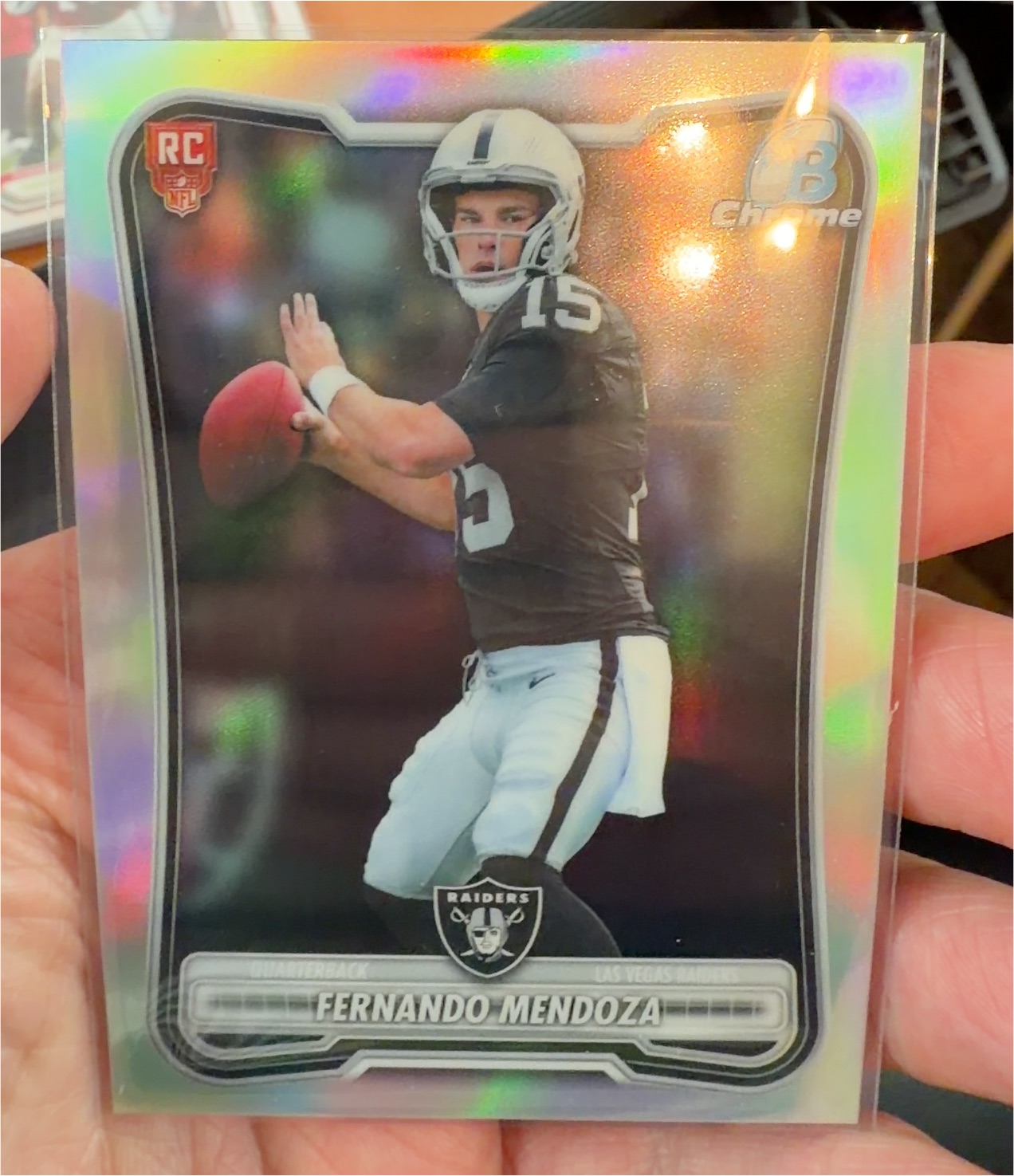 2026 Bowman Chrome Football Fernando Mendoza — front