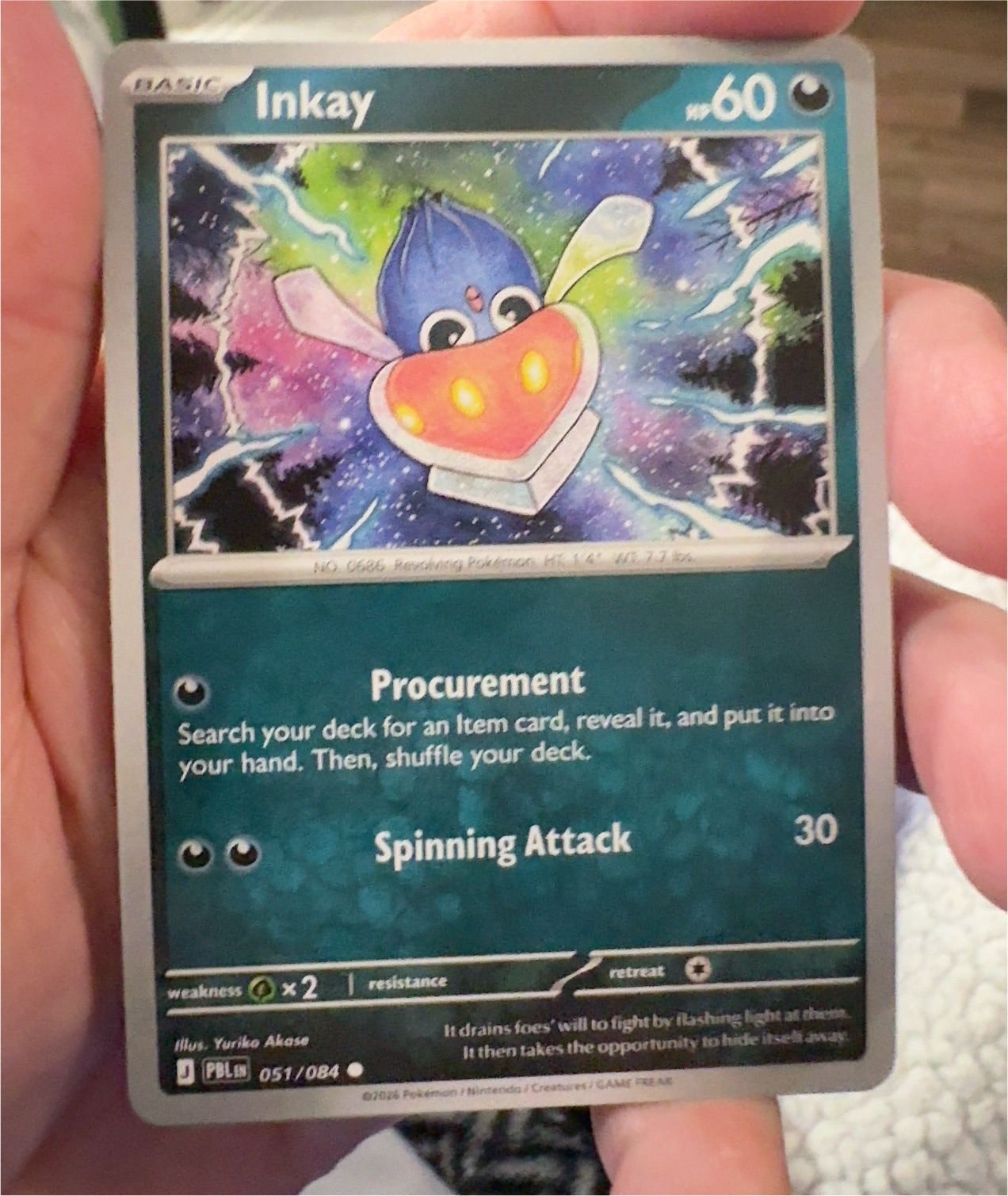 2026 Pokémon #051 Inkay — front