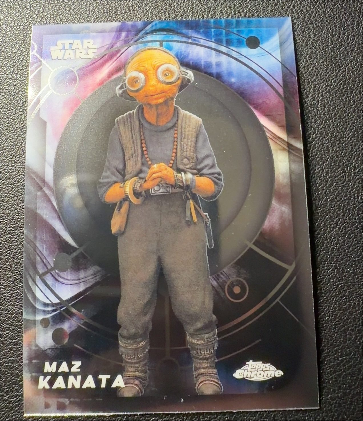2022 Topps Chrome Star Wars Galaxy Maz Kanata — front