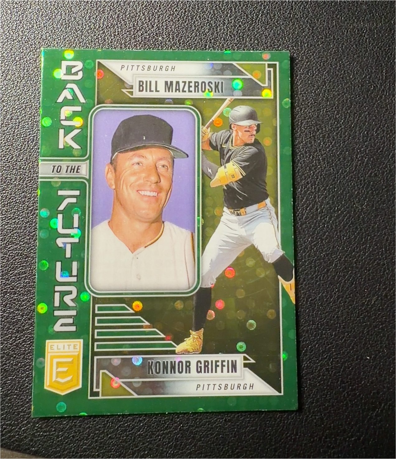 2025 Panini Elite Back to the Future Konnor Griffin and Bill Mazeroski — front
