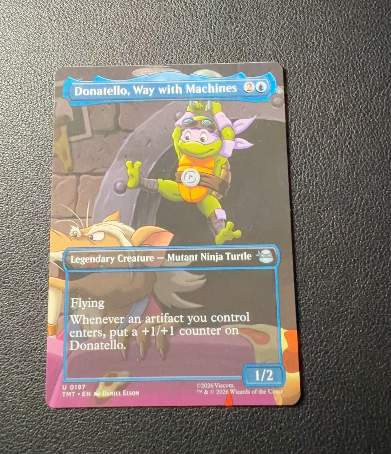 2026 Magic: The Gathering #197 Donatello, Way with Machines — front