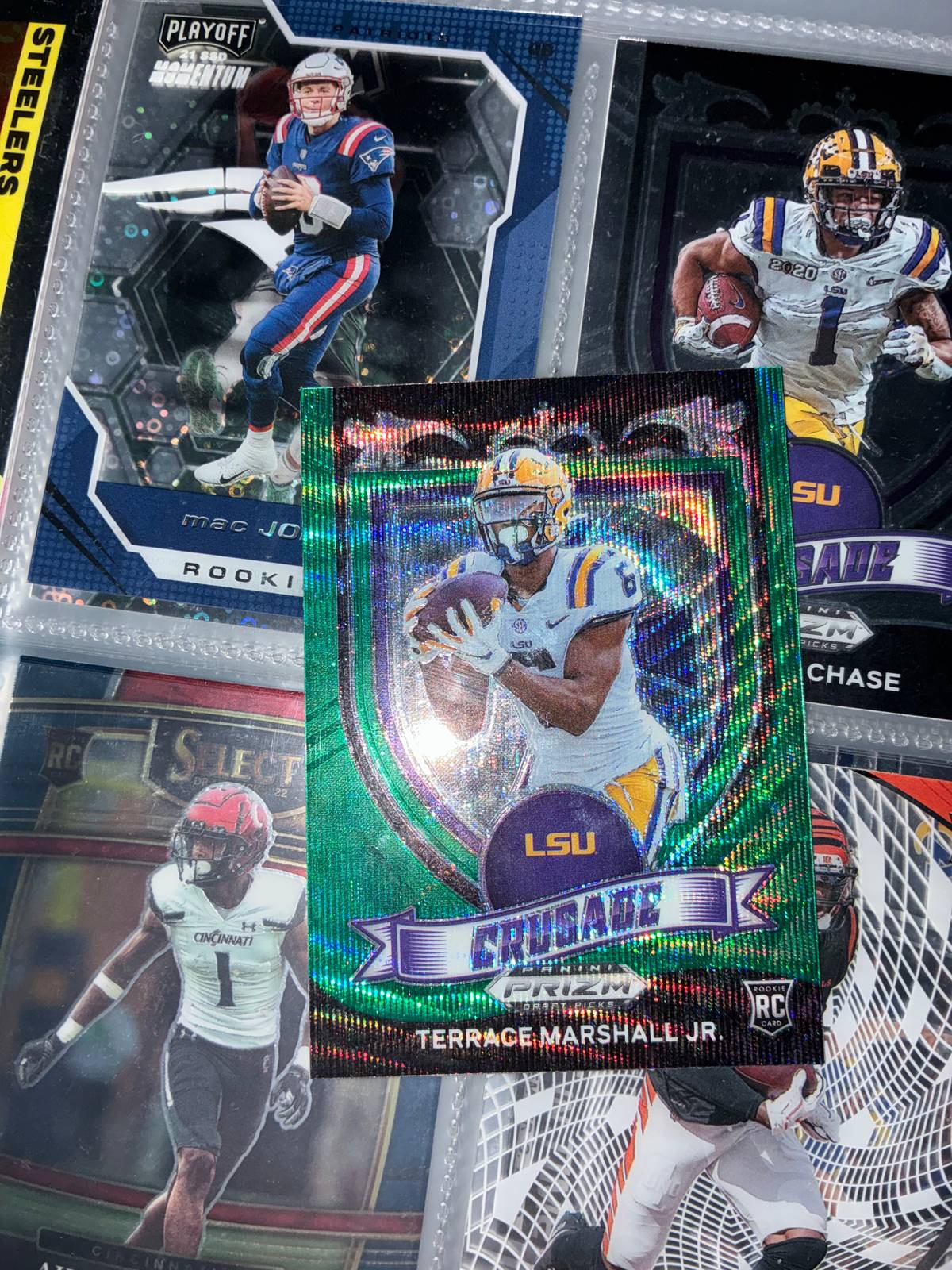 2021 Panini Prizm Draft Picks Crusade Terrace Marshall Jr. — front