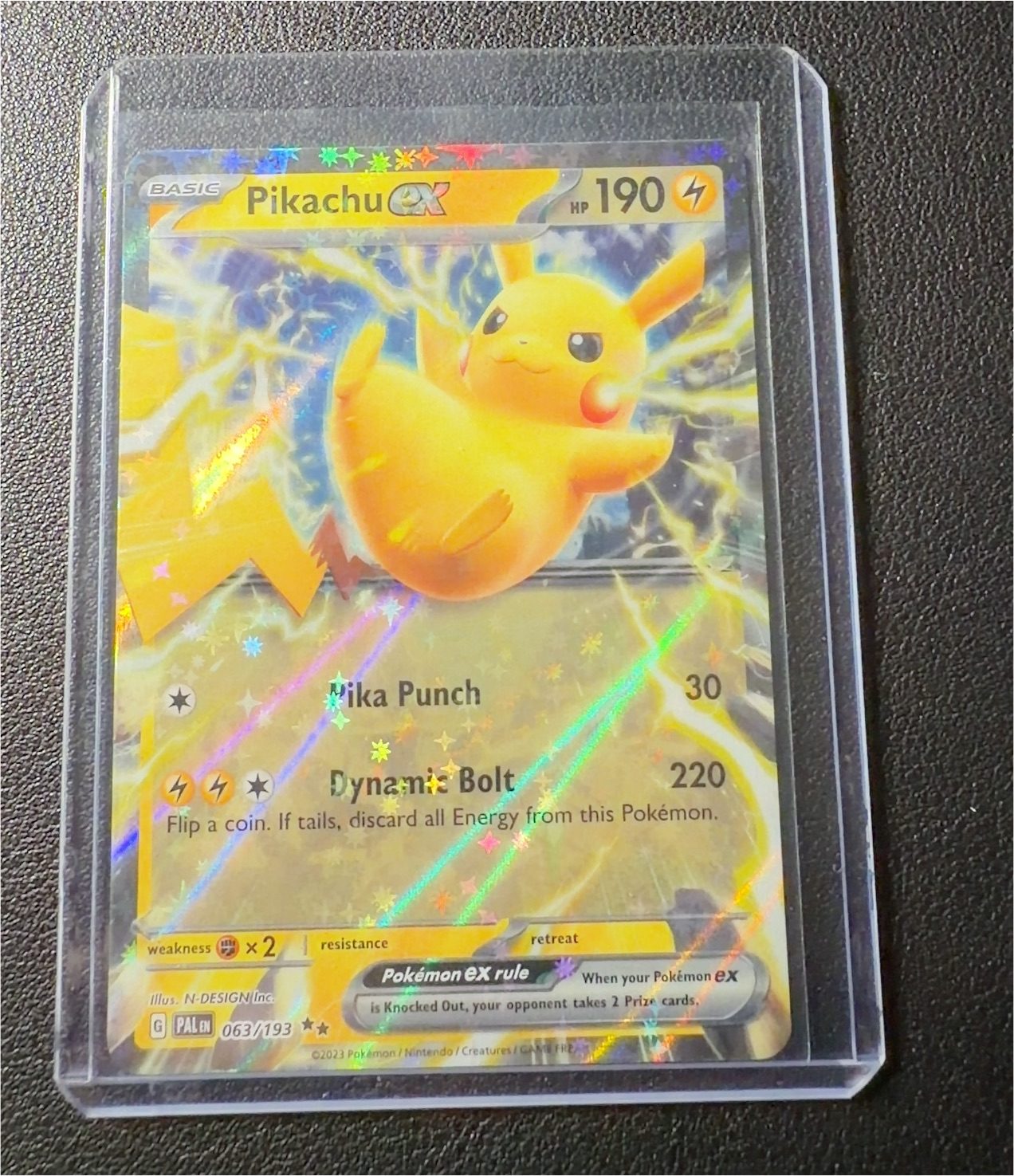 2023 Pokémon #063 Pikachu ex — front