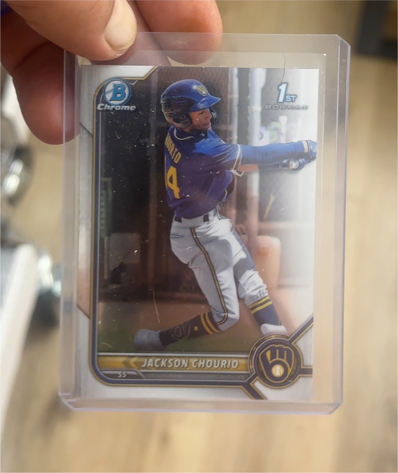 2022 Bowman Chrome #BCP-165 Jackson Chourio — front