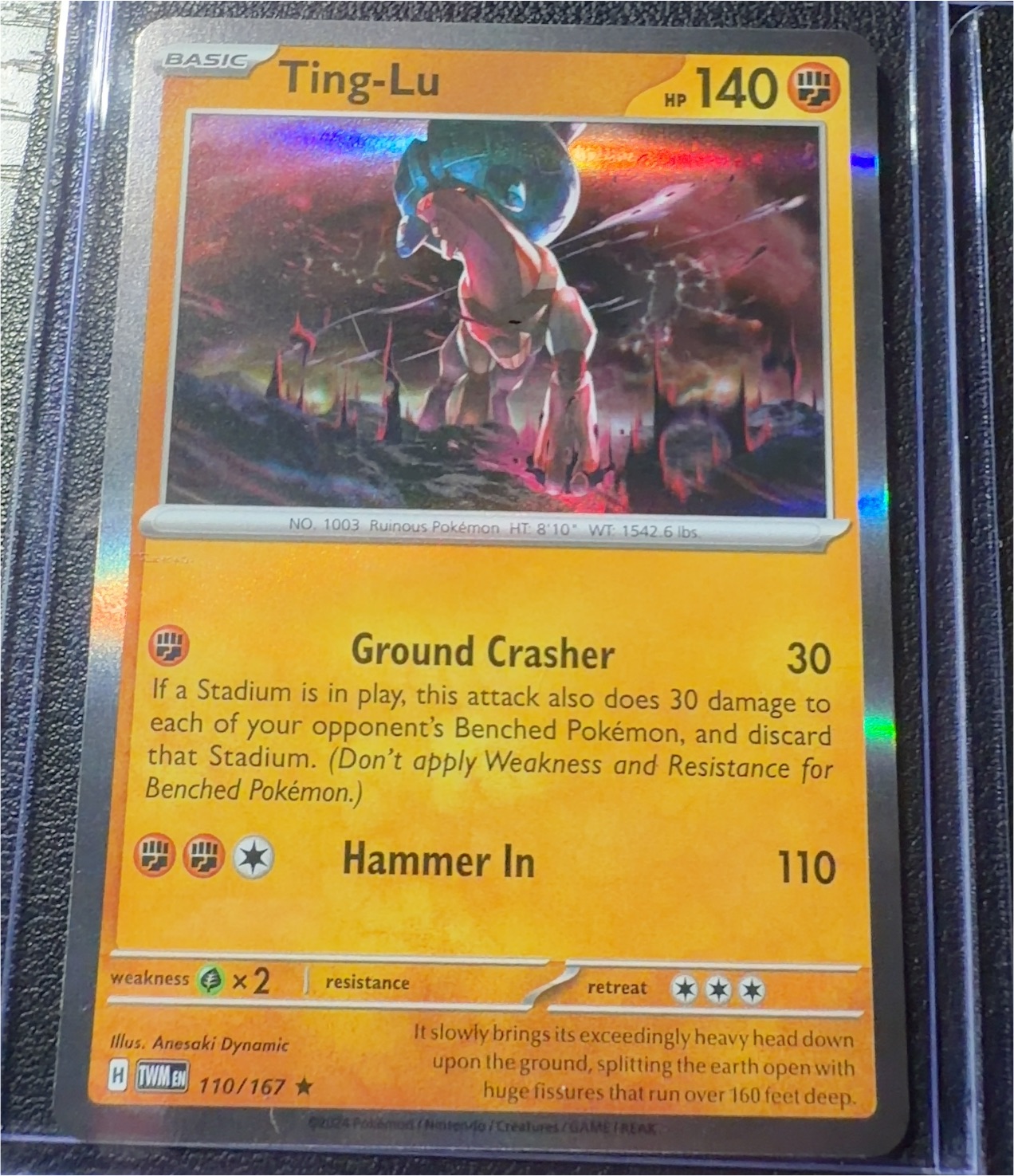 2024 Pokémon Twilight Masquerade #110 Ting-Lu — front