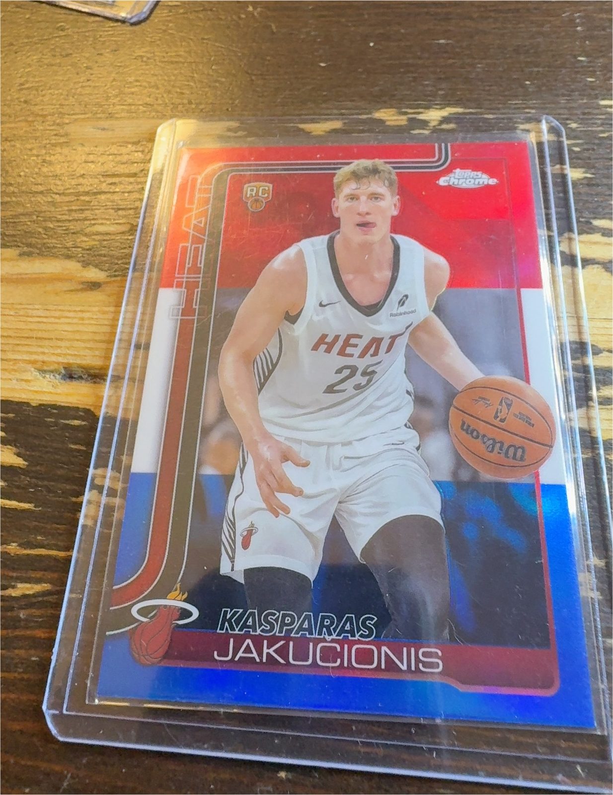 2025 Topps Chrome Basketball Kasparas Jakucionis — front