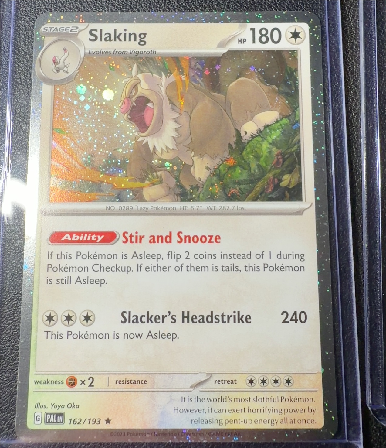 2023 Pokémon Paldea Evolved #162 Slaking — front