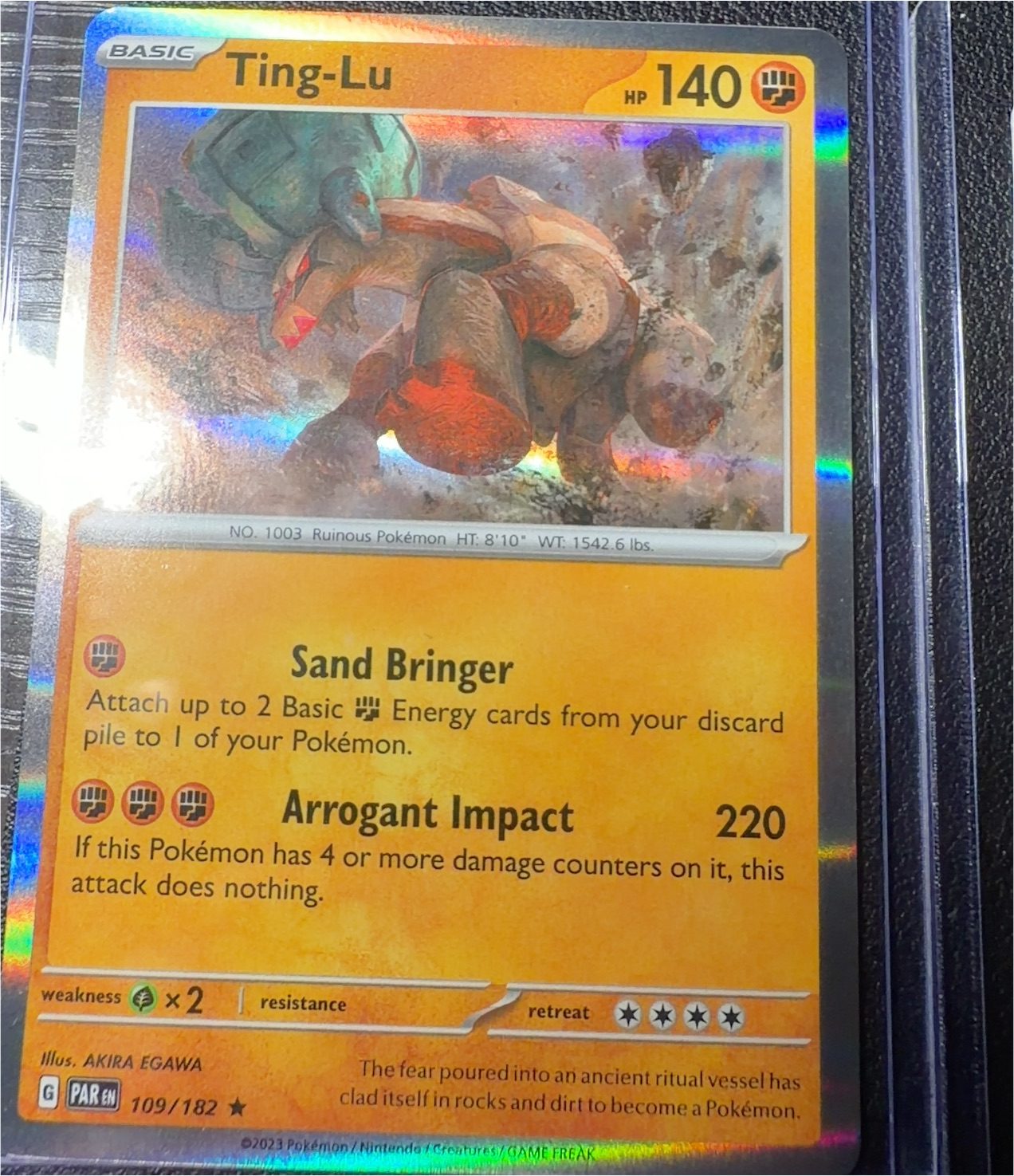 2023 Pokémon #109 Ting-Lu — front