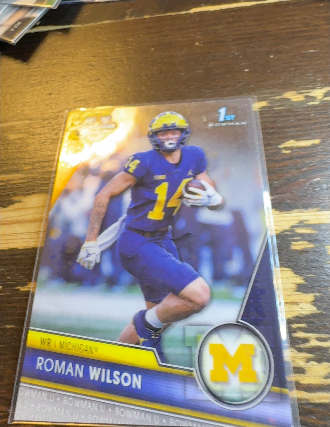 2023 Bowman University Chrome Roman Wilson — front