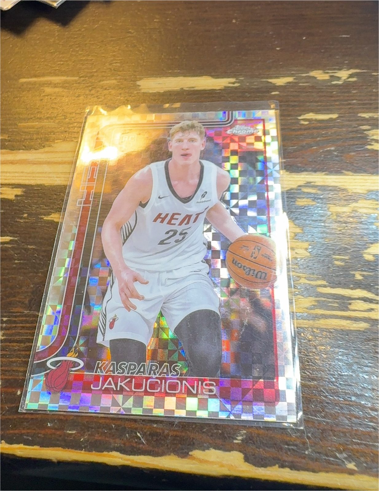 2025-26 Topps Chrome Basketball Kasparas Jakucionis — front