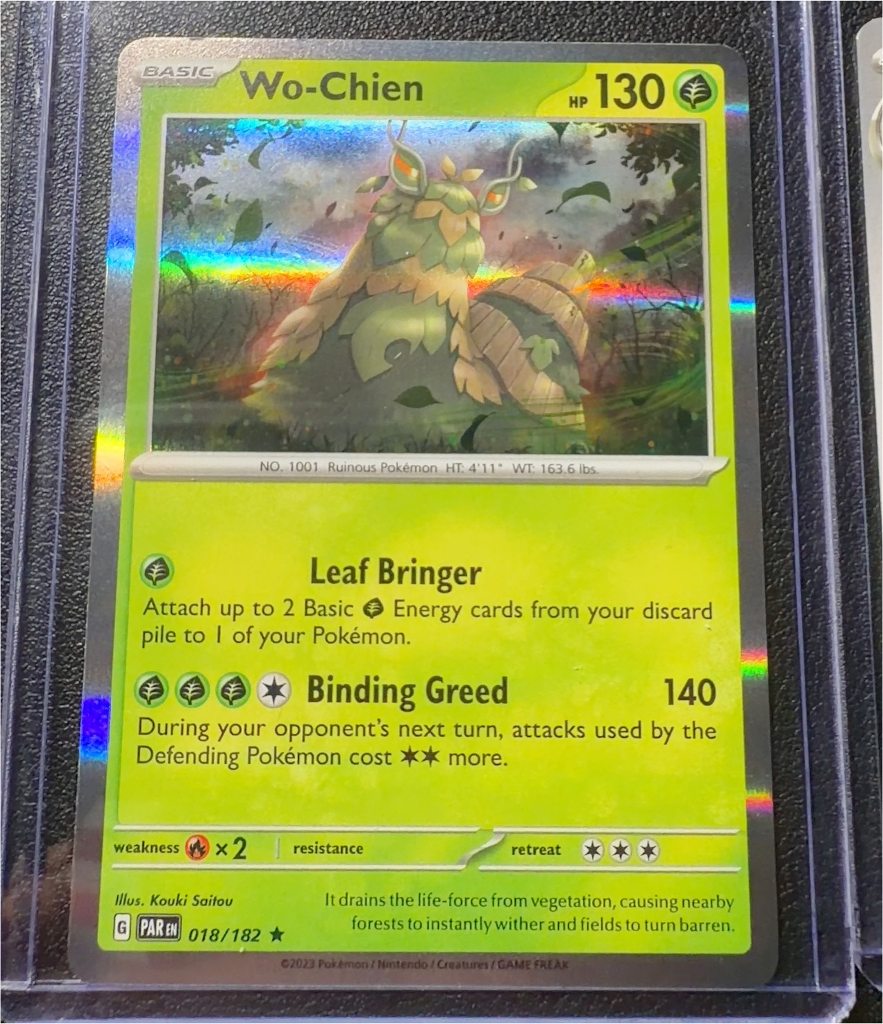2023 Pokémon #018 Wo-Chien — front