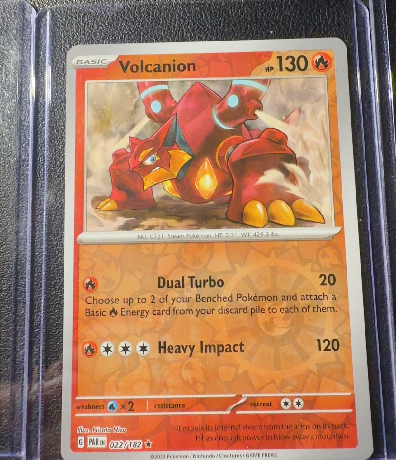 2023 Pokémon #022 Volcanion — front