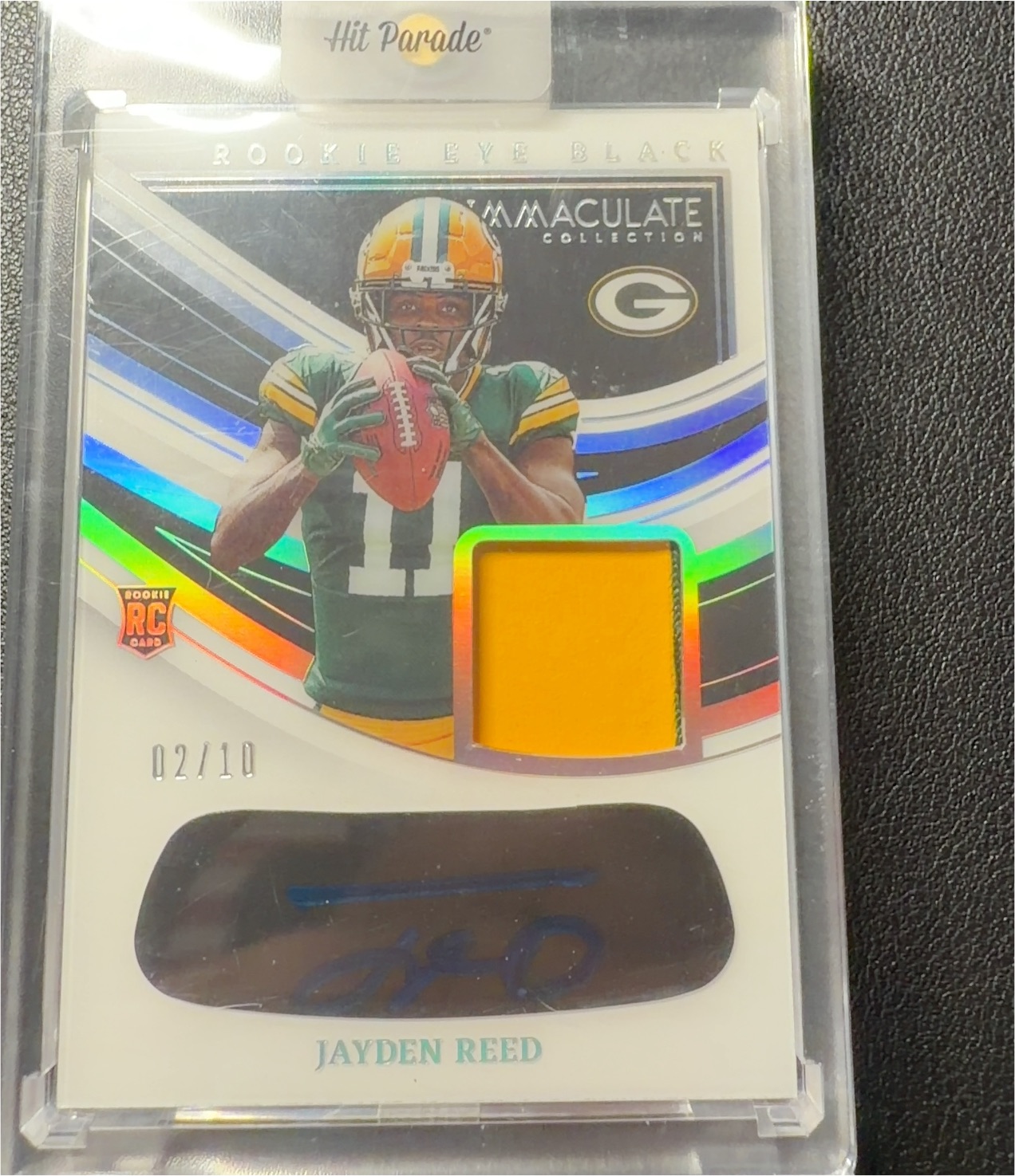2023 Panini Immaculate Collection Rookie Eye Black Signatures Jayden Reed — front