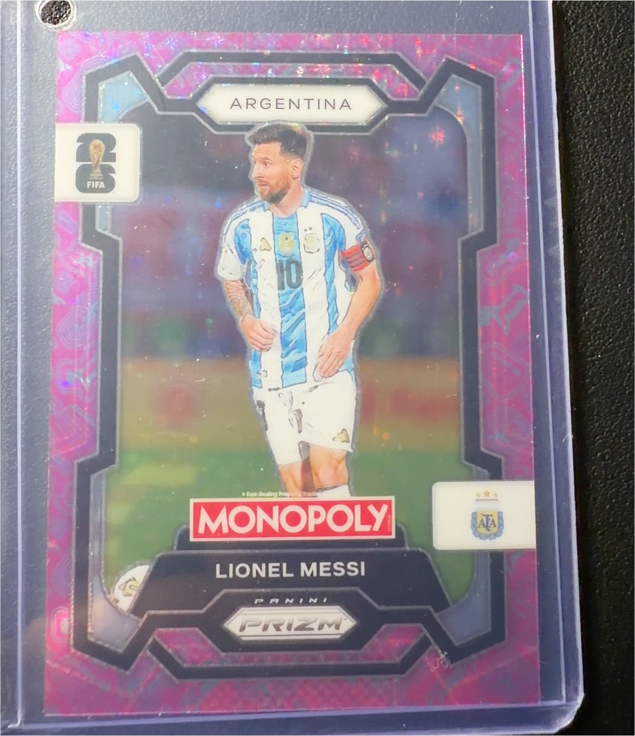 2022 Panini Prizm FIFA World Cup Monopoly Lionel Messi — front