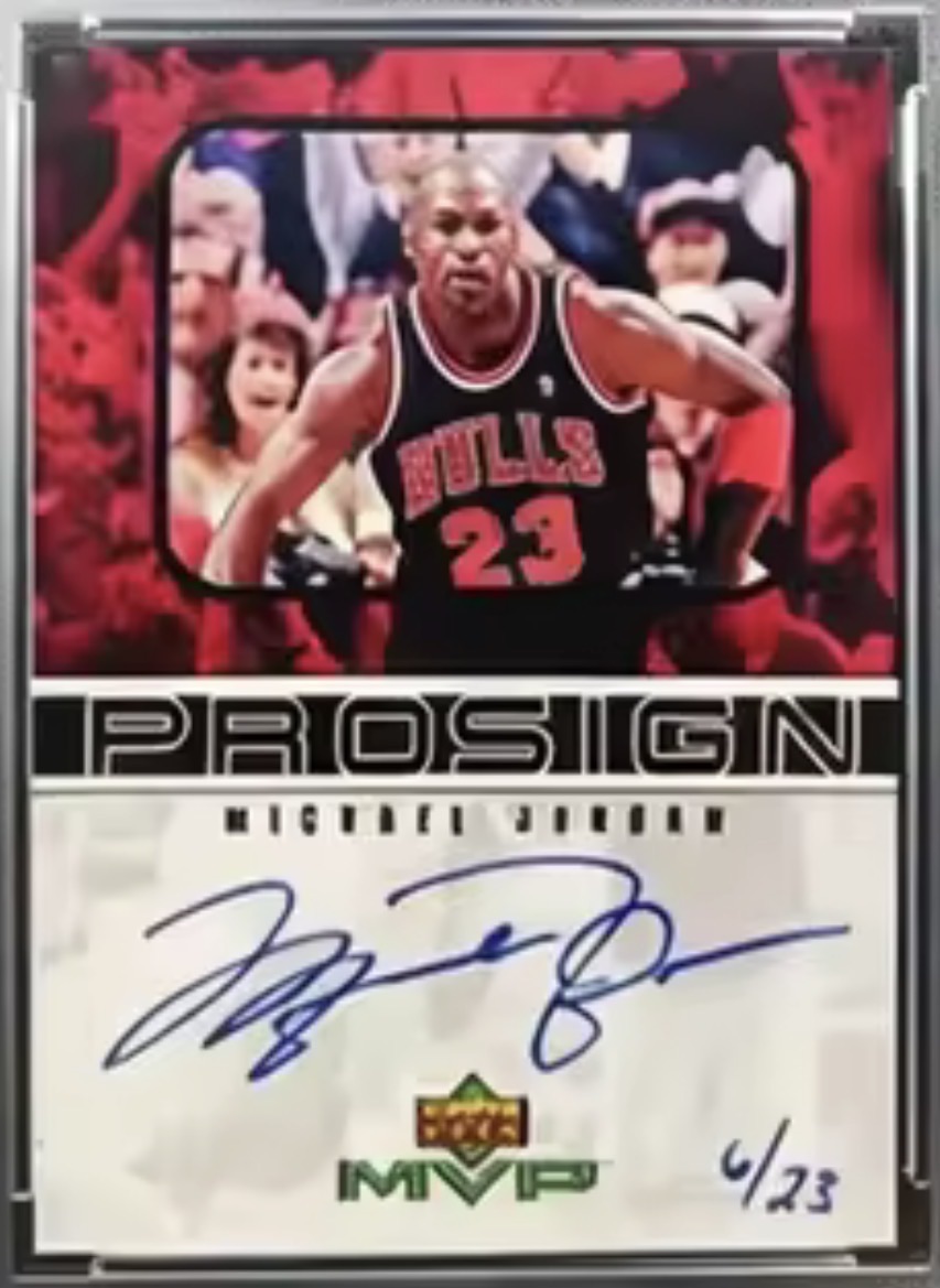 2000-01 Upper Deck MVP ProSign Michael Jordan — front