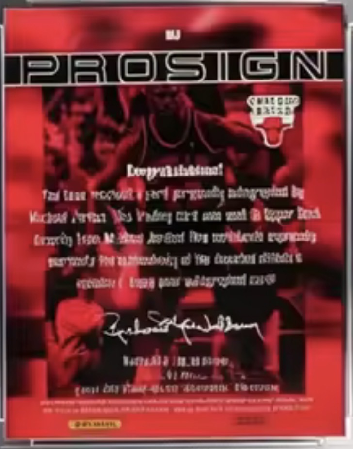 1997 Upper Deck Pro Sign Michael Jordan — front