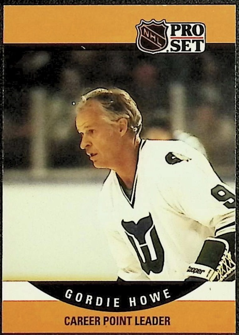 1990-91 Pro Set #1 Gordie Howe — front