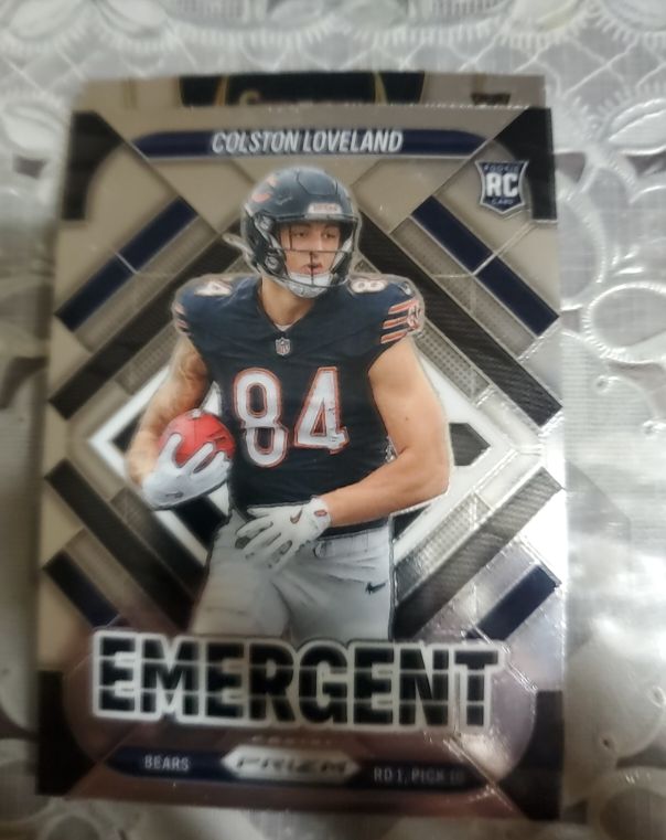 2020 Panini Prizm Emergent #E-20 Cole Kmet — front
