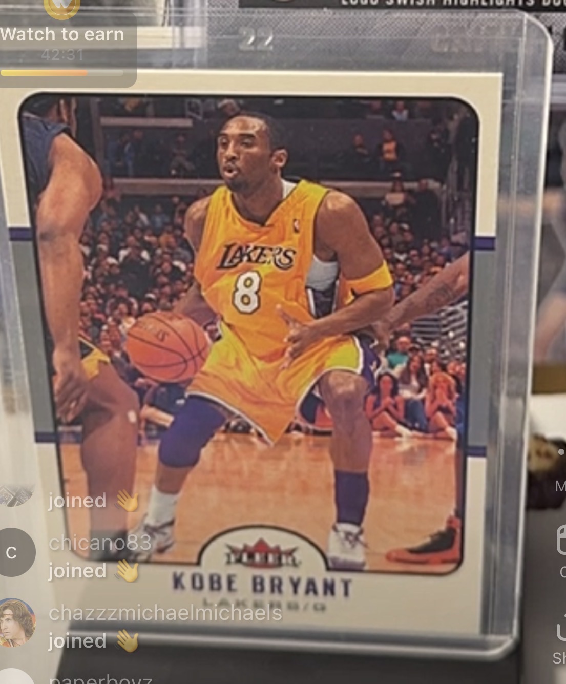 2003 Topps Bazooka #1 Kobe Bryant — front