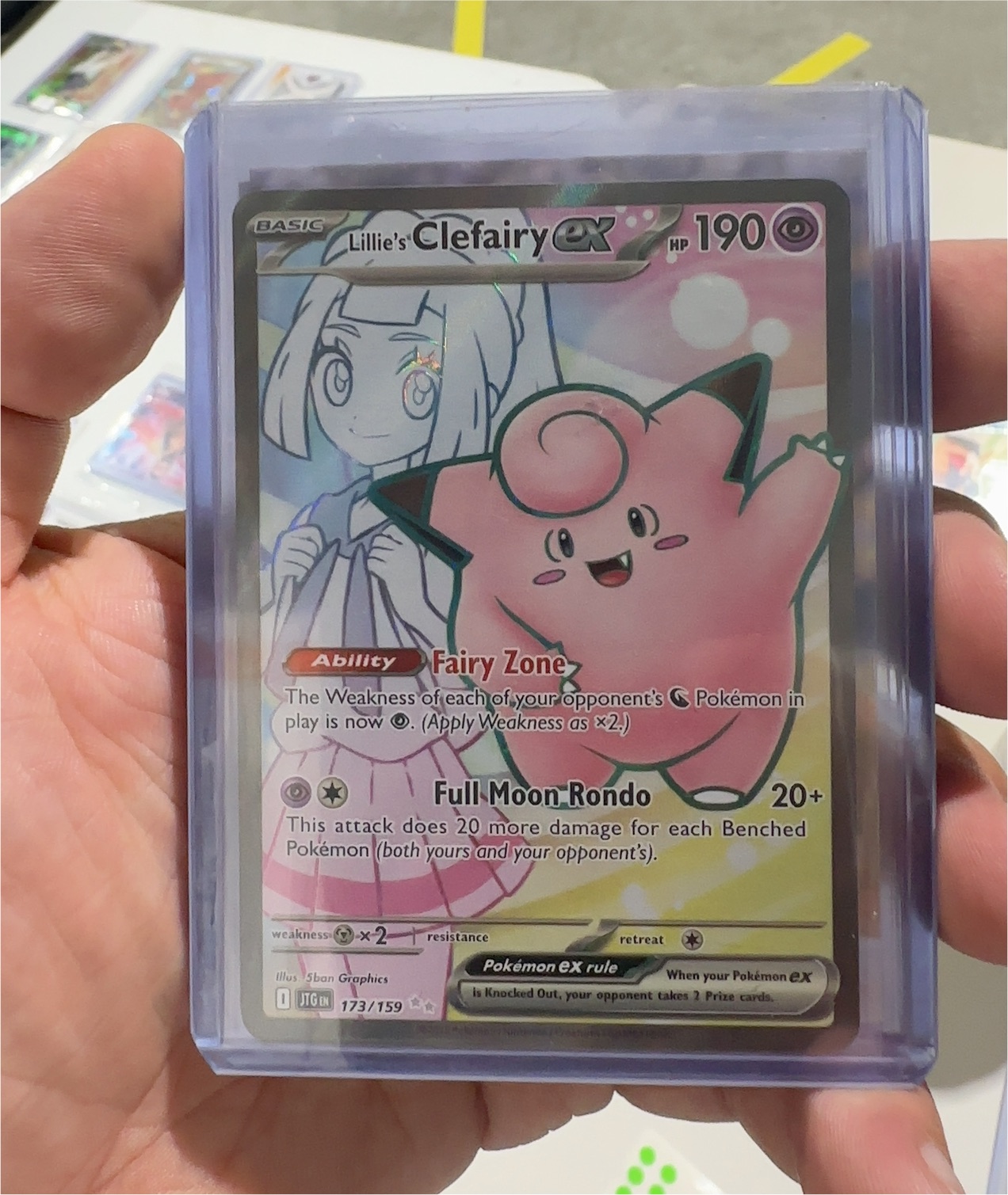 2023 Pokémon TCG Journey Together #173 Lillie's Clefairy ex — front