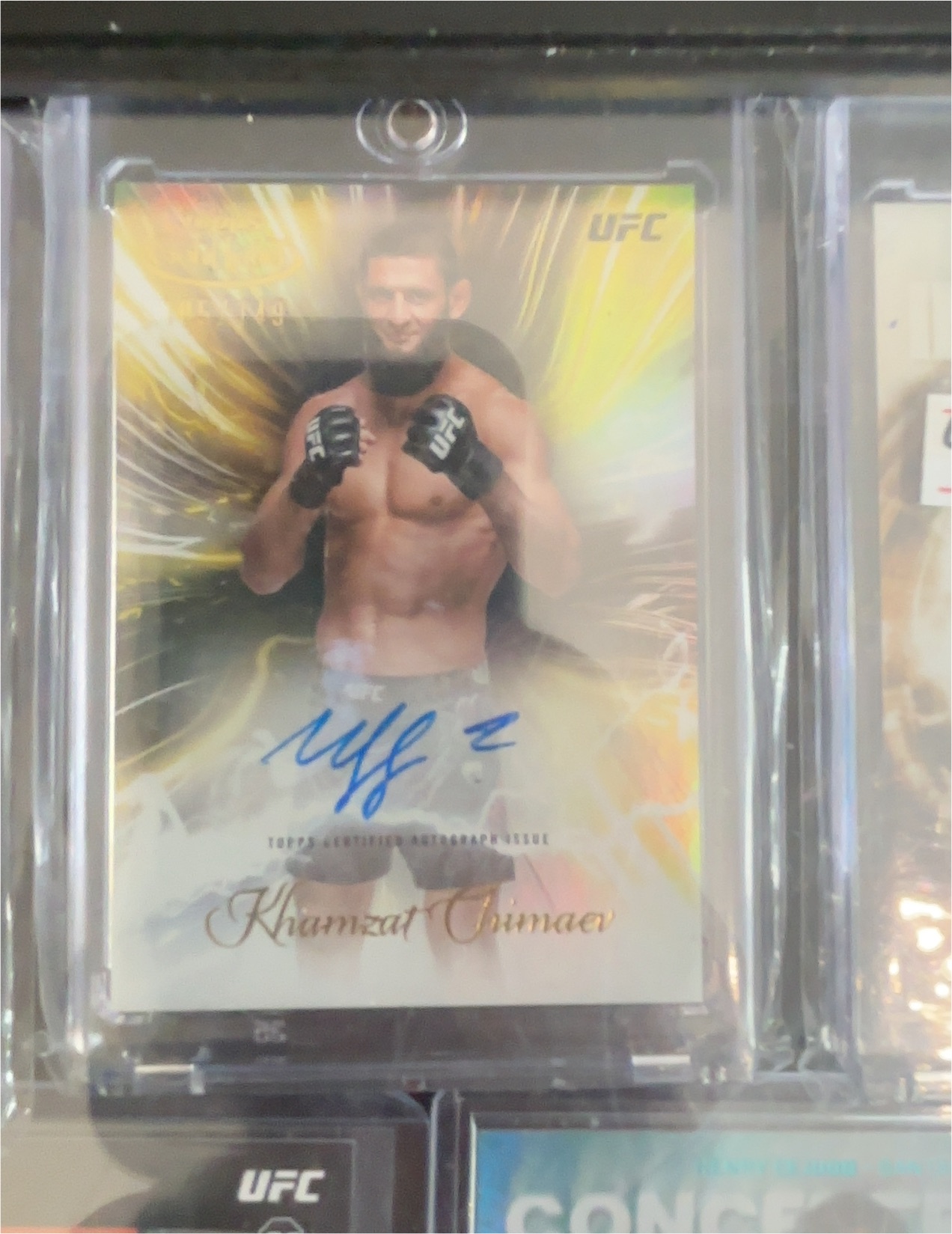 2024 Topps Gold Label UFC Surging Signatures Khamzat Chimaev — front