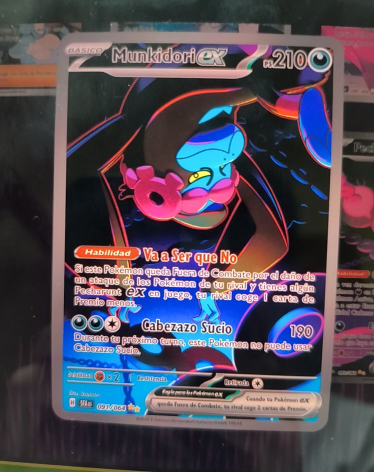 2024 Pokemon Shrouded Fable #091 Munkidori ex — front