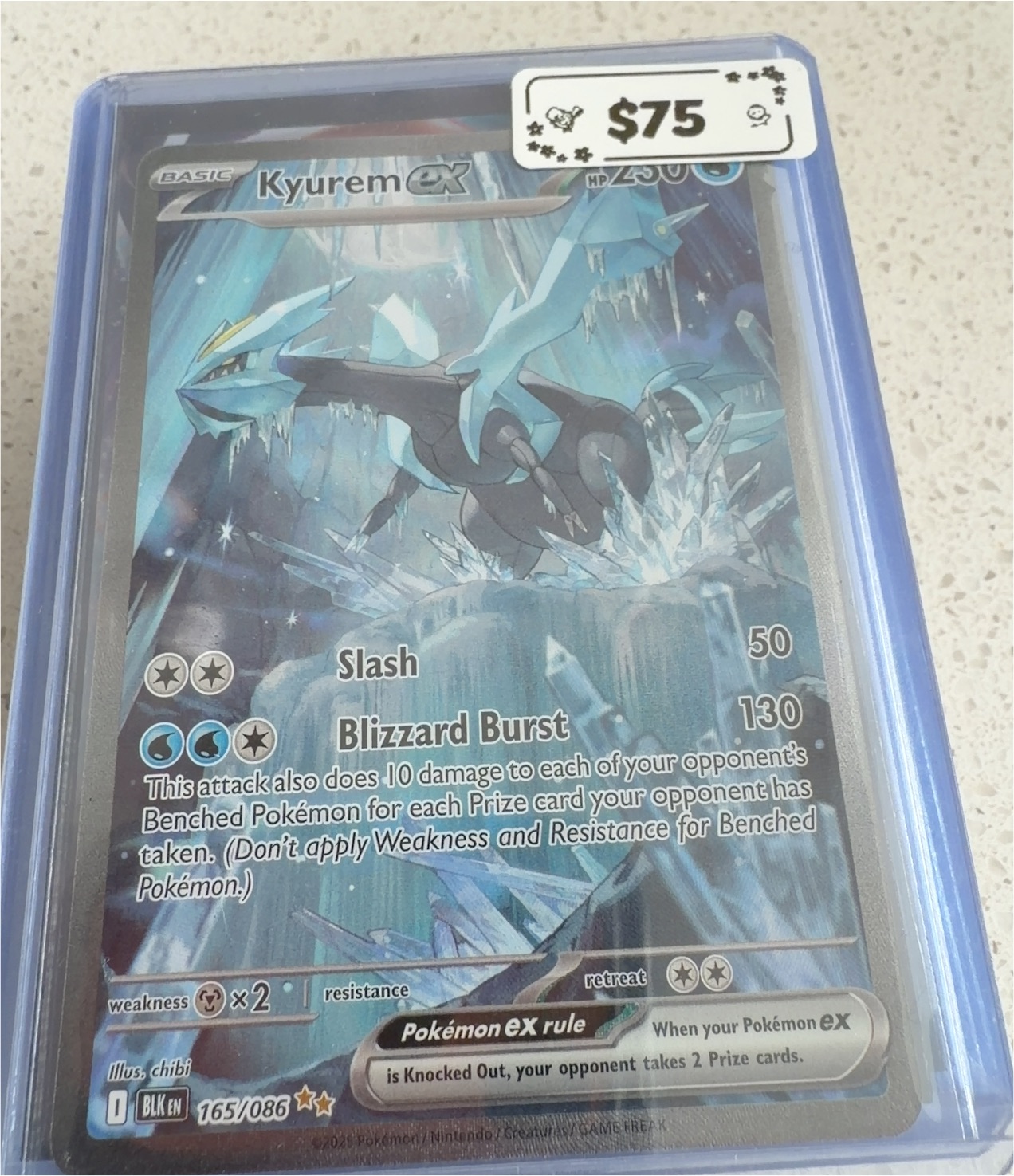2025 Pokémon TCG #165 Kyurem ex Black Bolt — front