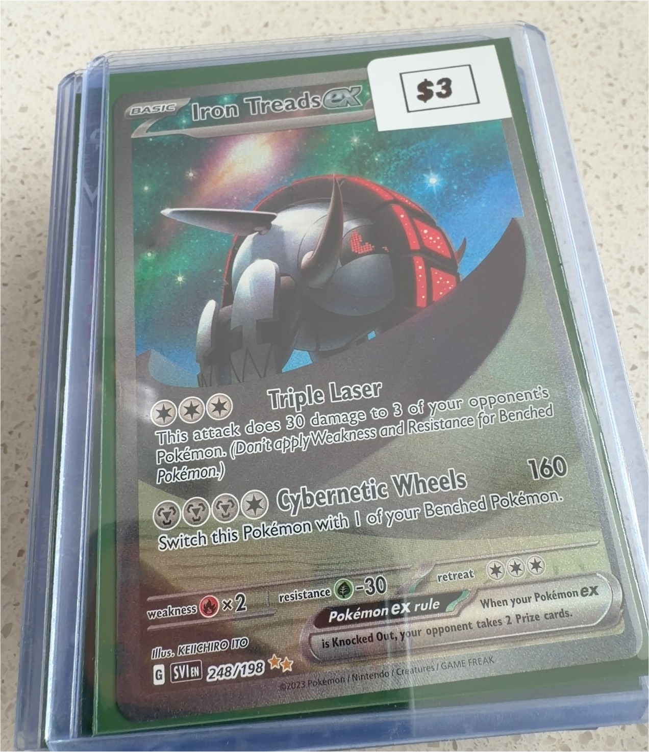 2023 Pokémon Scarlet & Violet #248 Iron Treads ex — front