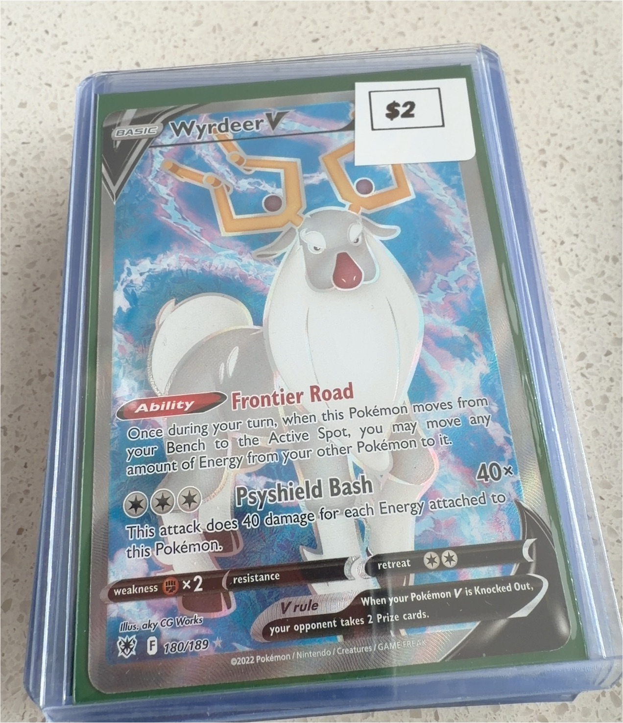 2022 Pokémon TCG #180 Wyrdeer V — front