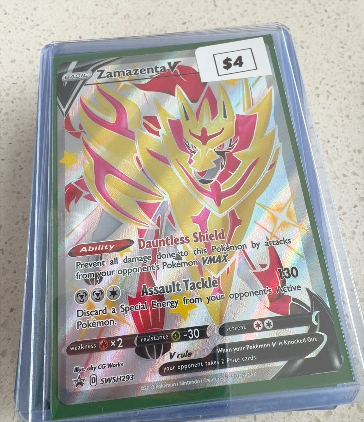 2023 Pokémon SWSH293 Zamazenta V — front