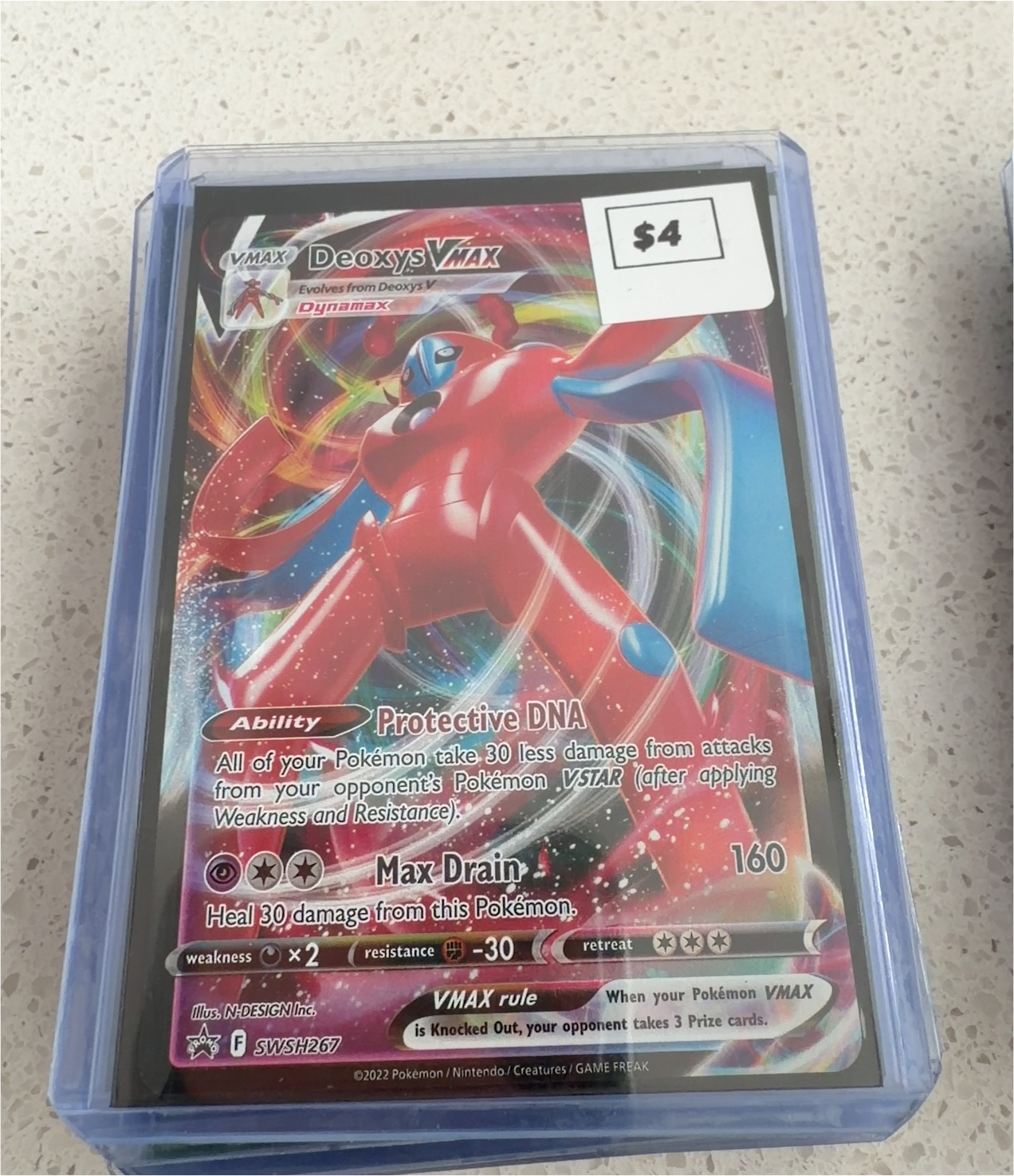2022 Pokémon SWSH267 Deoxys VMAX — front