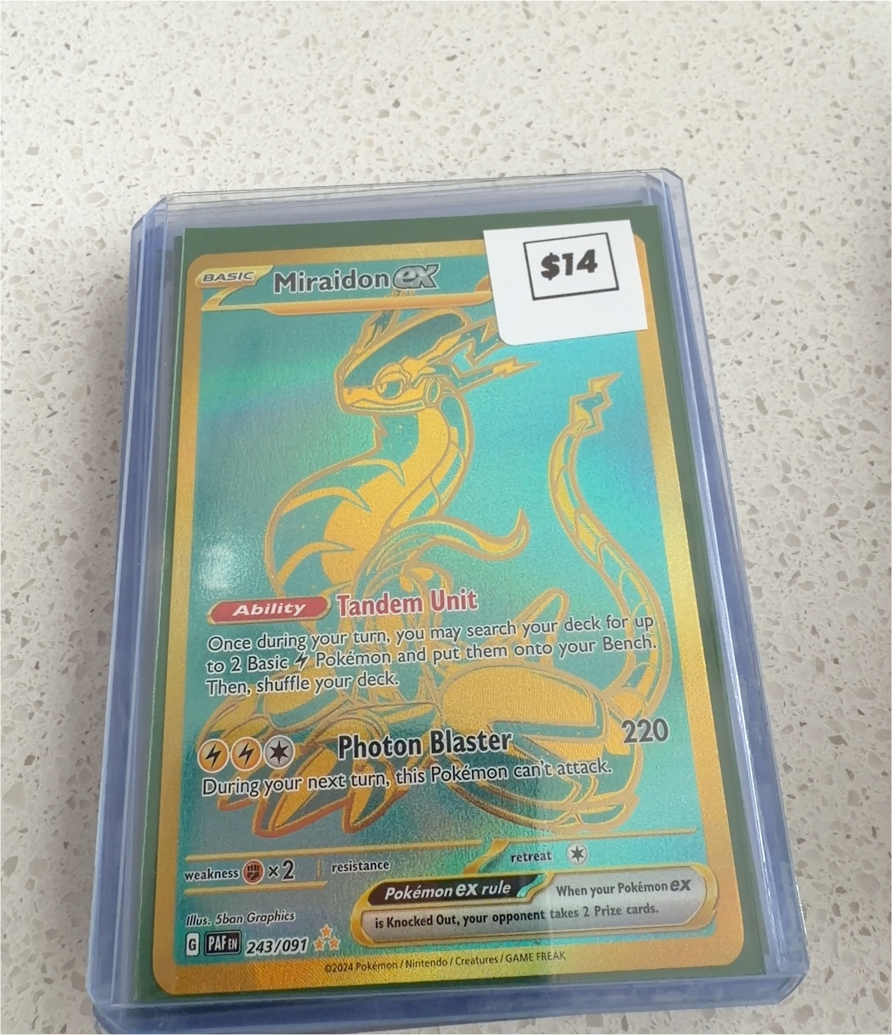 2024 Pokémon TCG #243 Miraidon EX — front