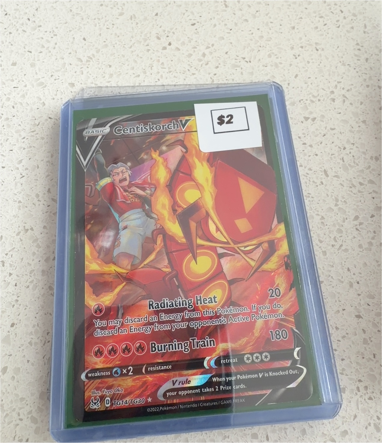 2022 Pokémon Centiskorch V #TG14 — front