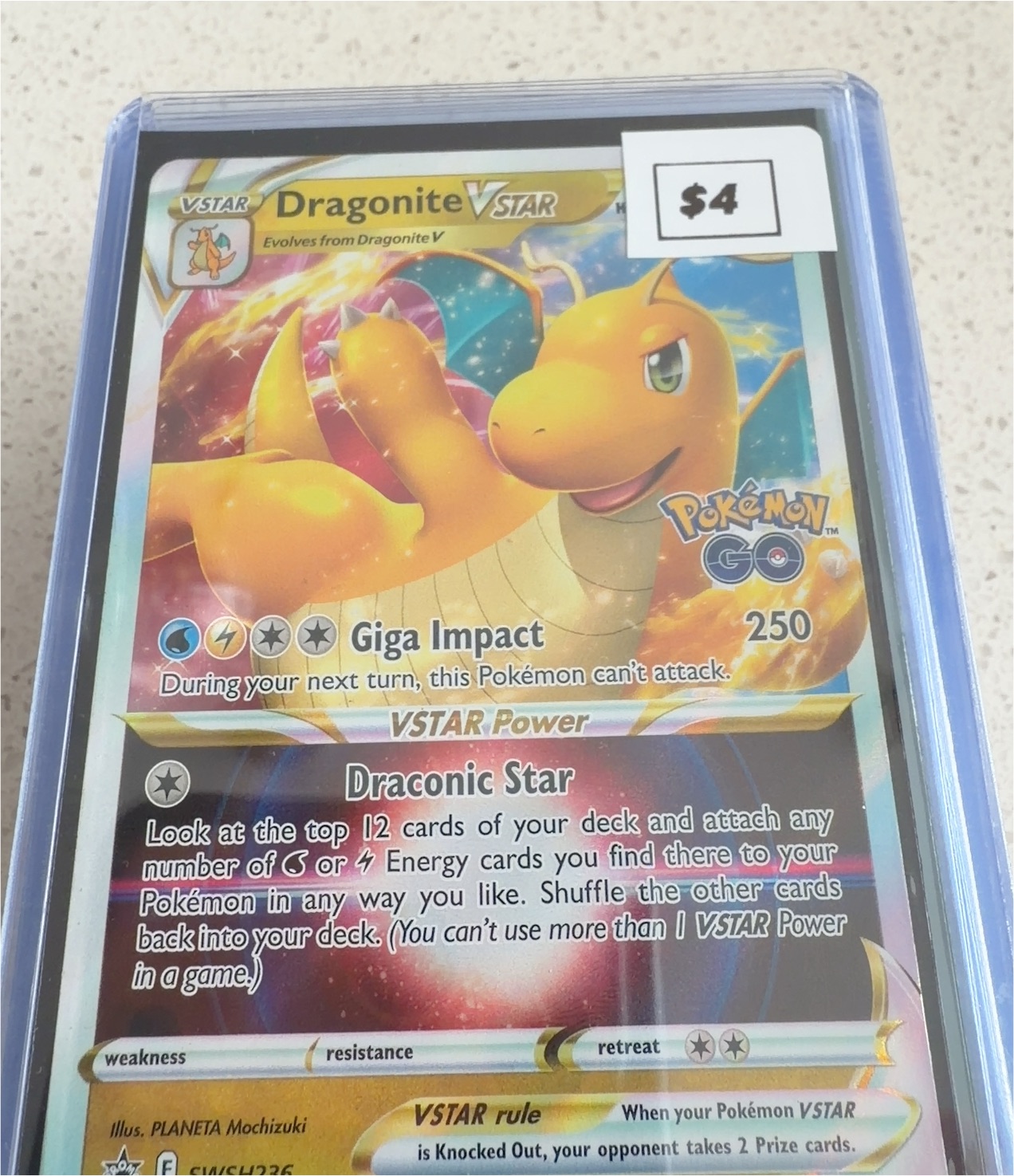 2022 Pokémon TCG Dragonite VSTAR SWSH236 — front