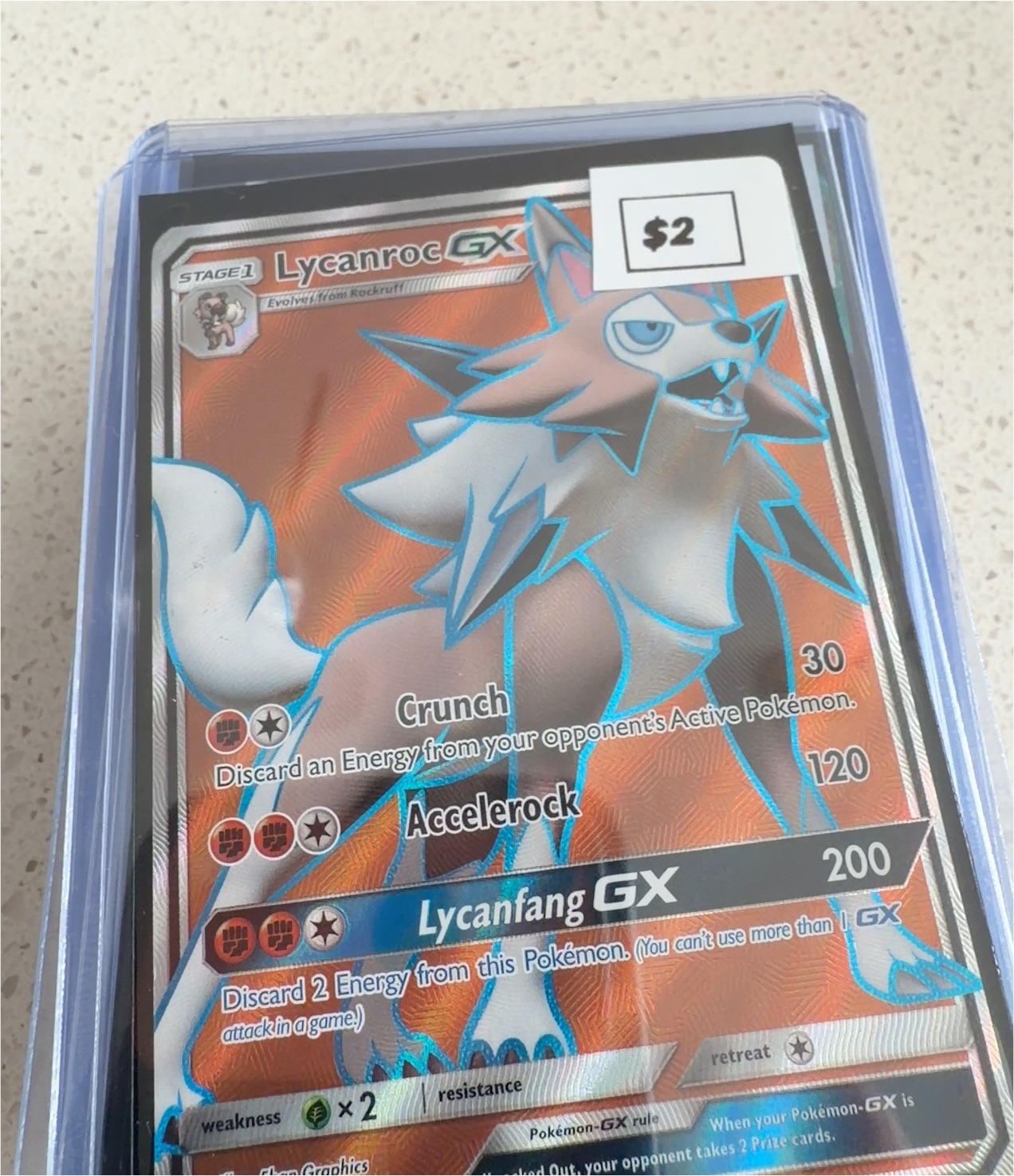 2017 Pokémon TCG 136 Lycanroc GX — front
