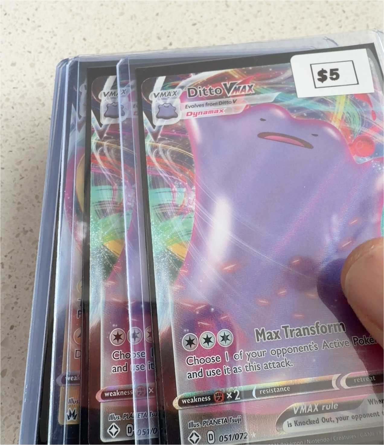 2021 Pokémon #051 Ditto VMAX — front