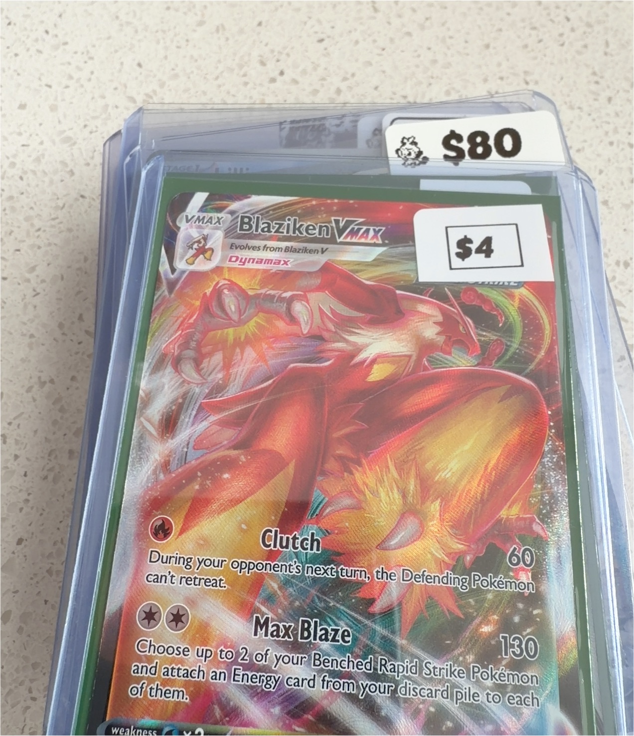 2021 Pokémon TCG #21 Blaziken VMAX — front